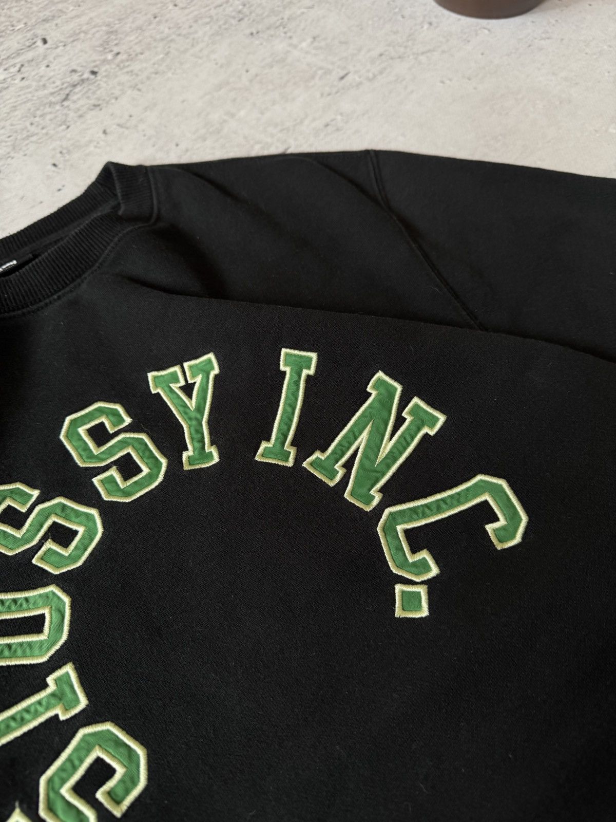 Stussy × Vintage STUSSY CENTER HAFT LOGO OVERSIZE BAGGY FIT SWEATSHIRT Size US M / EU 48-50 / 2 - 4 Thumbnail