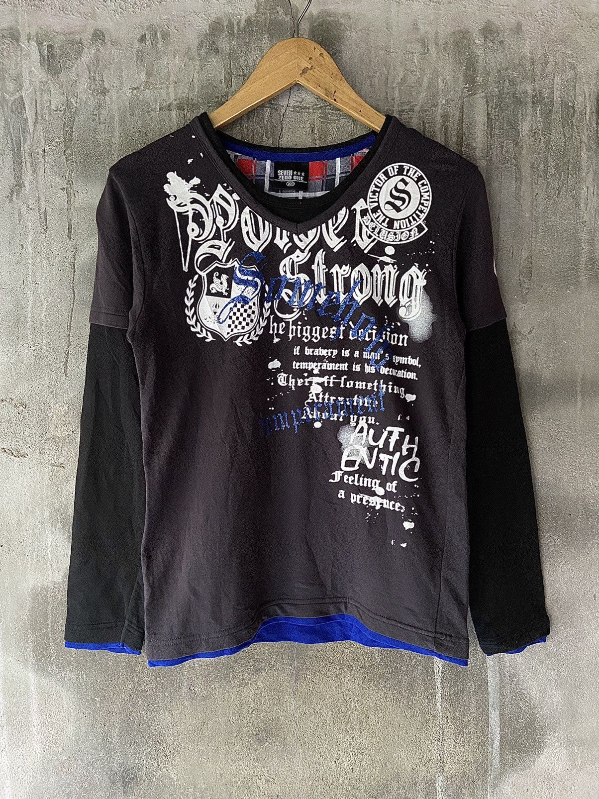 Beauty Beast × Hysteric Glamour × Japanese Brand AUTHENTIC FEELING OF PRESENCE DOUBLE LAYER LONG SLEEVE Size US S / EU 44-46 / 1 - 1 Thumbnail