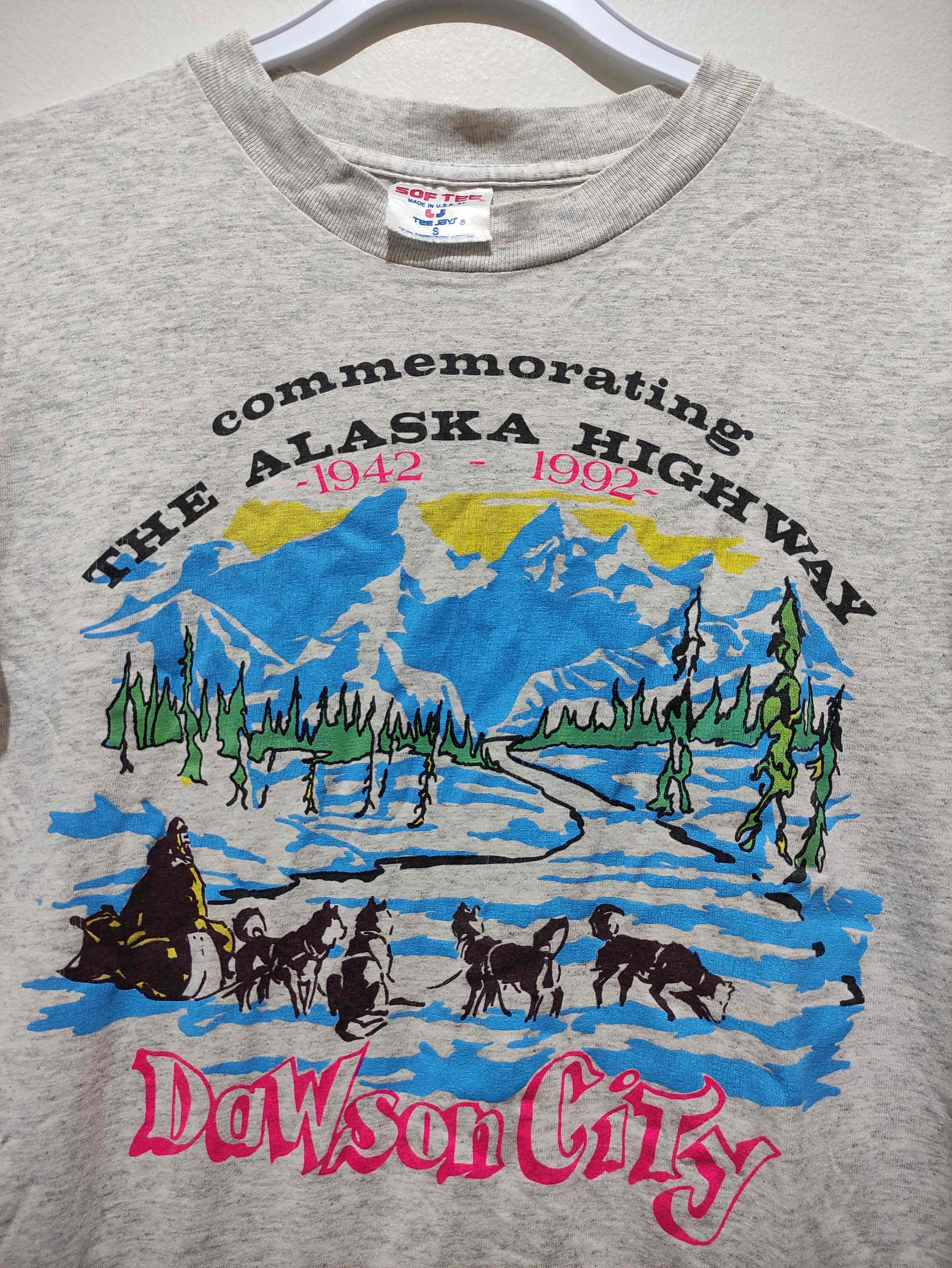 Vintage Vintage Alaska Highway 50th Anniversary T-Shirt Soft Tee Size US S / EU 44-46 / 1 - 5 Thumbnail