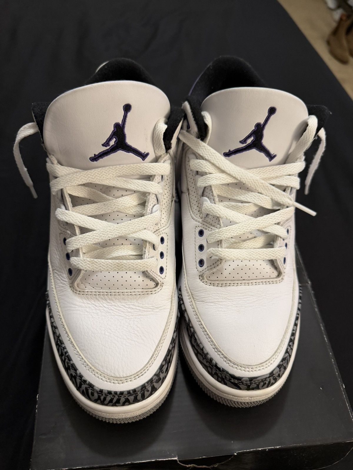 Jordan Brand Air Jordan 3 Retro Dark Iris Size US 9 / EU 42 - 1 Thumbnail