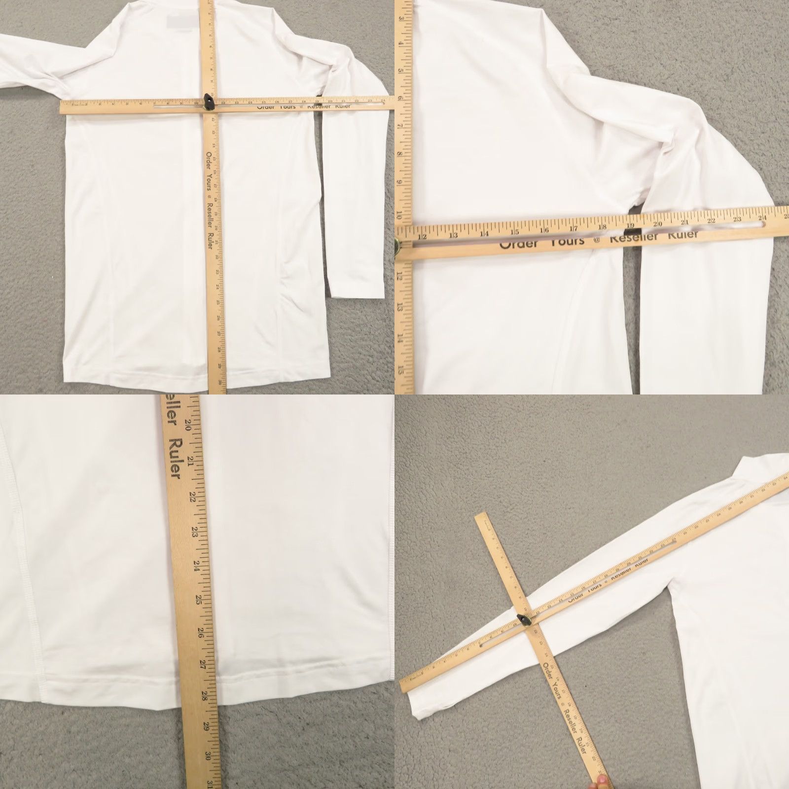 HYDROGEN Hydrogen Tennis Top Women XL White Full Zip Up Compresion Long Sleeve Shirt Golf Size XL / US 12-14 / IT 48-50 - 8 Thumbnail