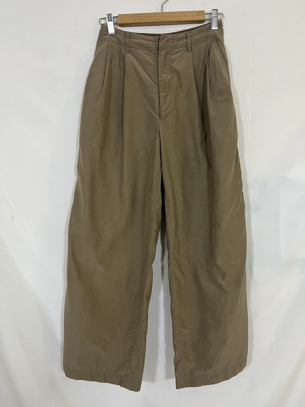 Auralee AURALEE HIGH WAIST DOUBLE PLEATED WIDE LEG PANT Size 26" / US 2 / IT 38 - 1 Thumbnail