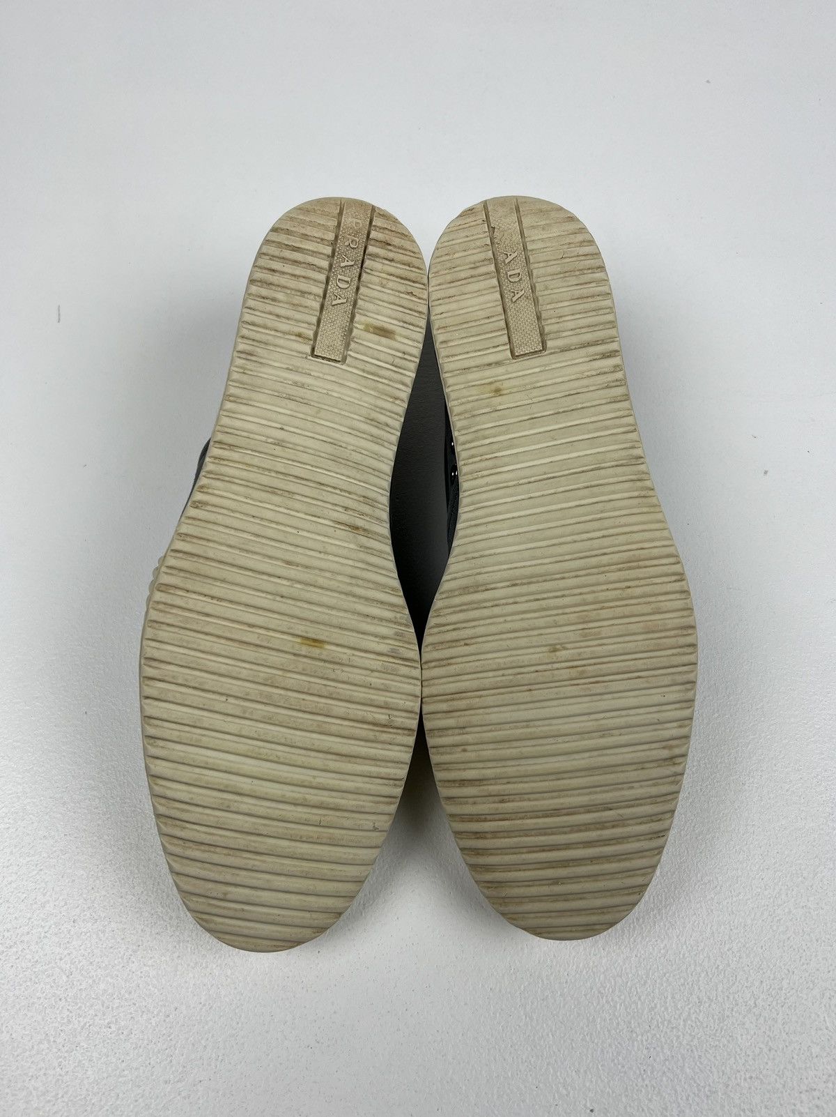Prada PRADA Sneakers Low-Top Shoes Denim Rubber Logo Gray Wmn’s Size US 9 / IT 39 - 14 Thumbnail