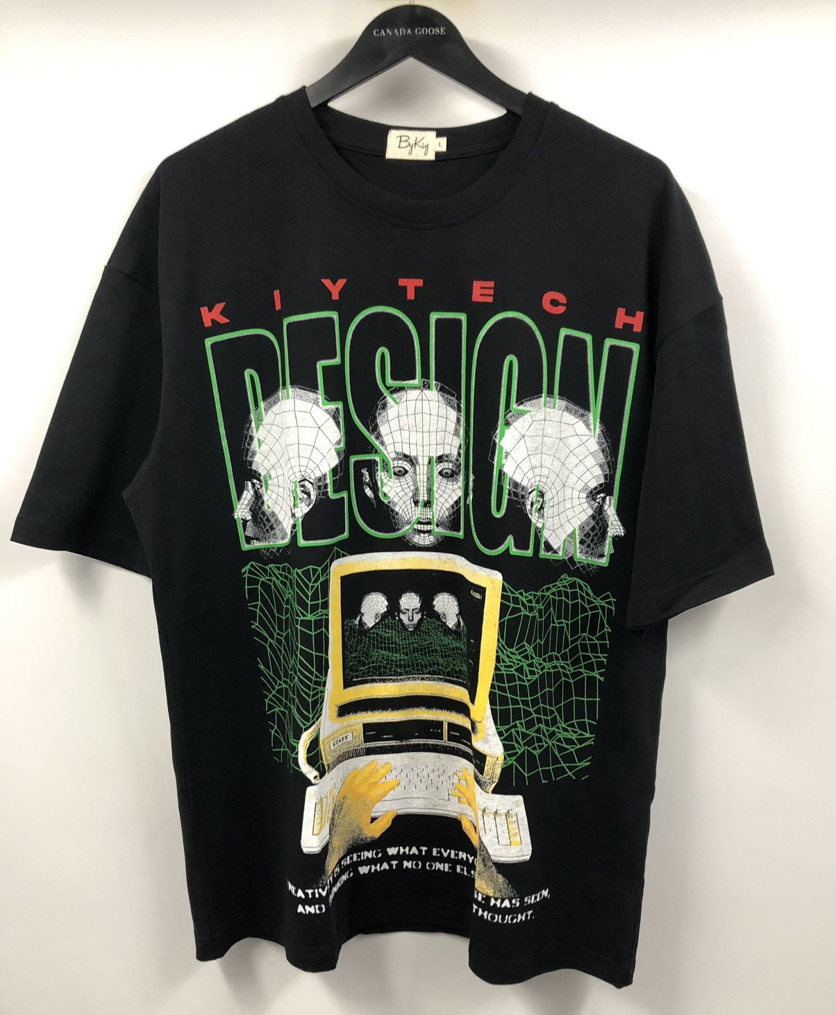 Reves Paris KIY Tech What Everyone Sees Black T-Shirt Large Size US L / EU 52-54 / 3 - 1 Thumbnail