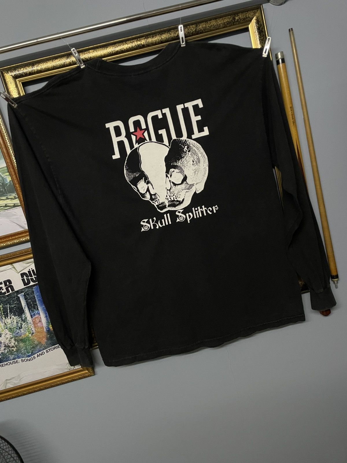 Vintage Vintage 90s Rogue Skull Splitter Crack Head Survive Tshirt Size US L / EU 52-54 / 3 - 2 Thumbnail