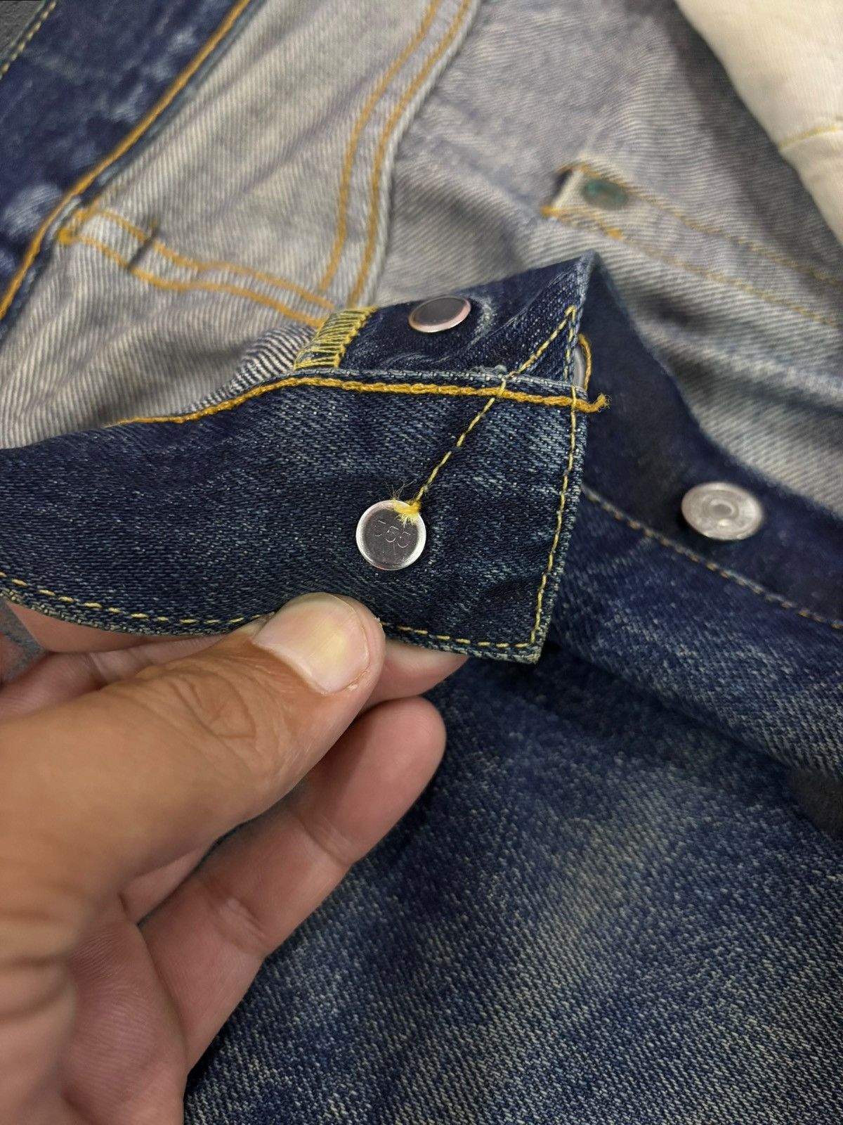 Levi's Vtg 80s US Levis Big E 501 #555 Grunge Selvedge Jeans Size US 30 / EU 46 - 10 Thumbnail