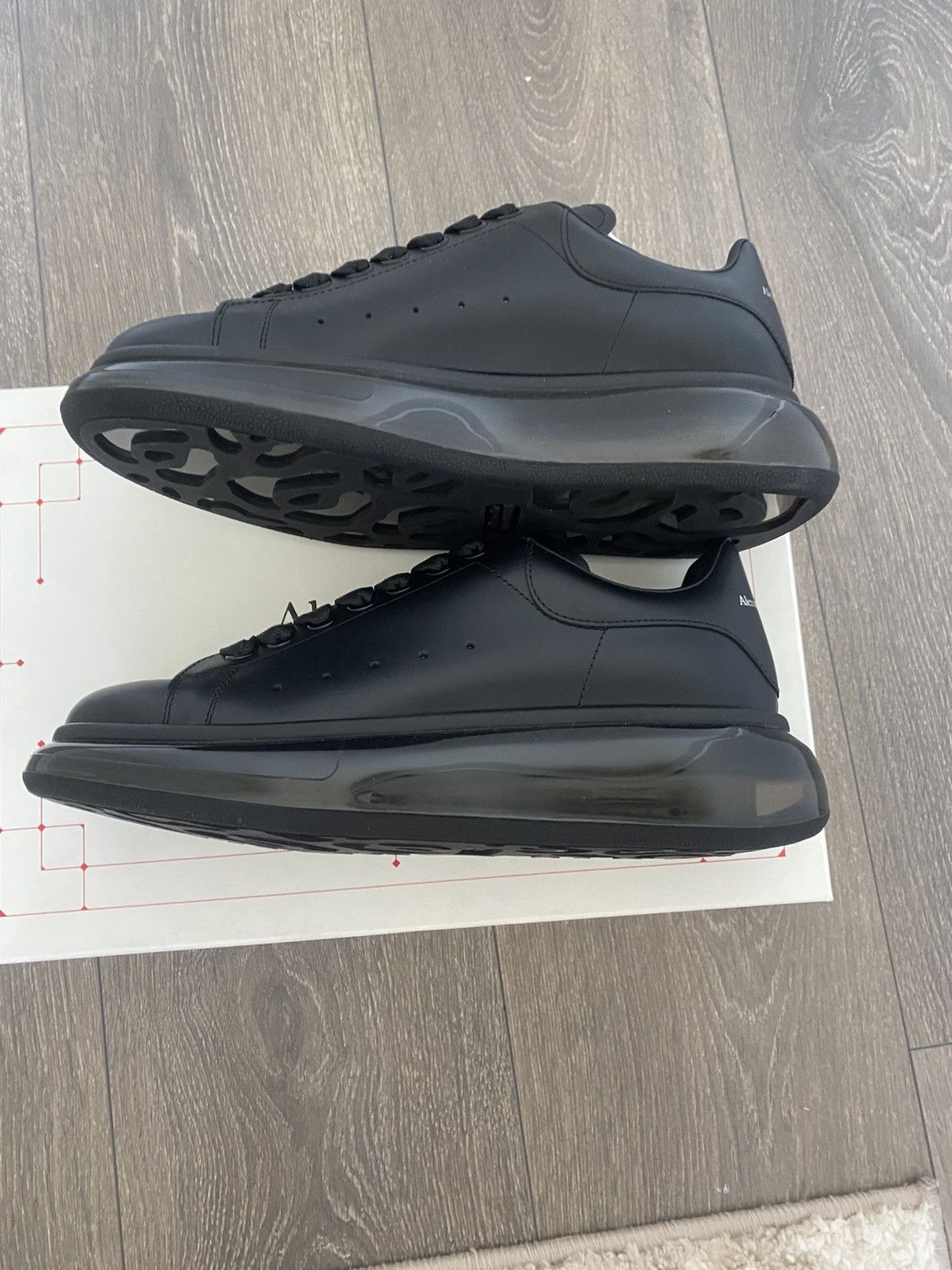 Alexander McQueen Alexander McQueens Black Transparent sole Size US 7 / EU 40 - 3 Thumbnail