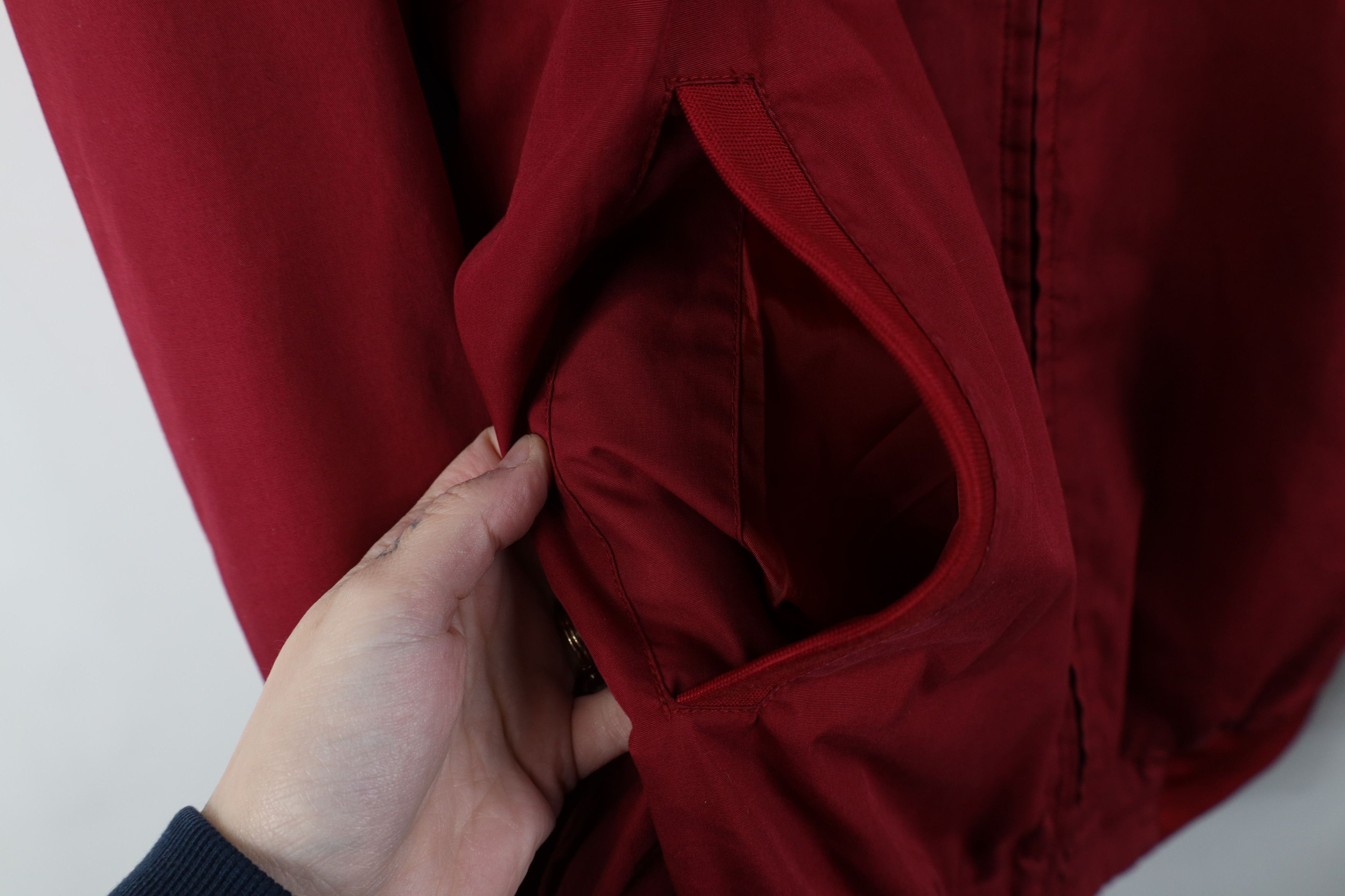 Vintage Vintage 90s Streetwear Full Zip Cafe Racer Bomber Jacket Red Size US L / EU 52-54 / 3 - 6 Thumbnail