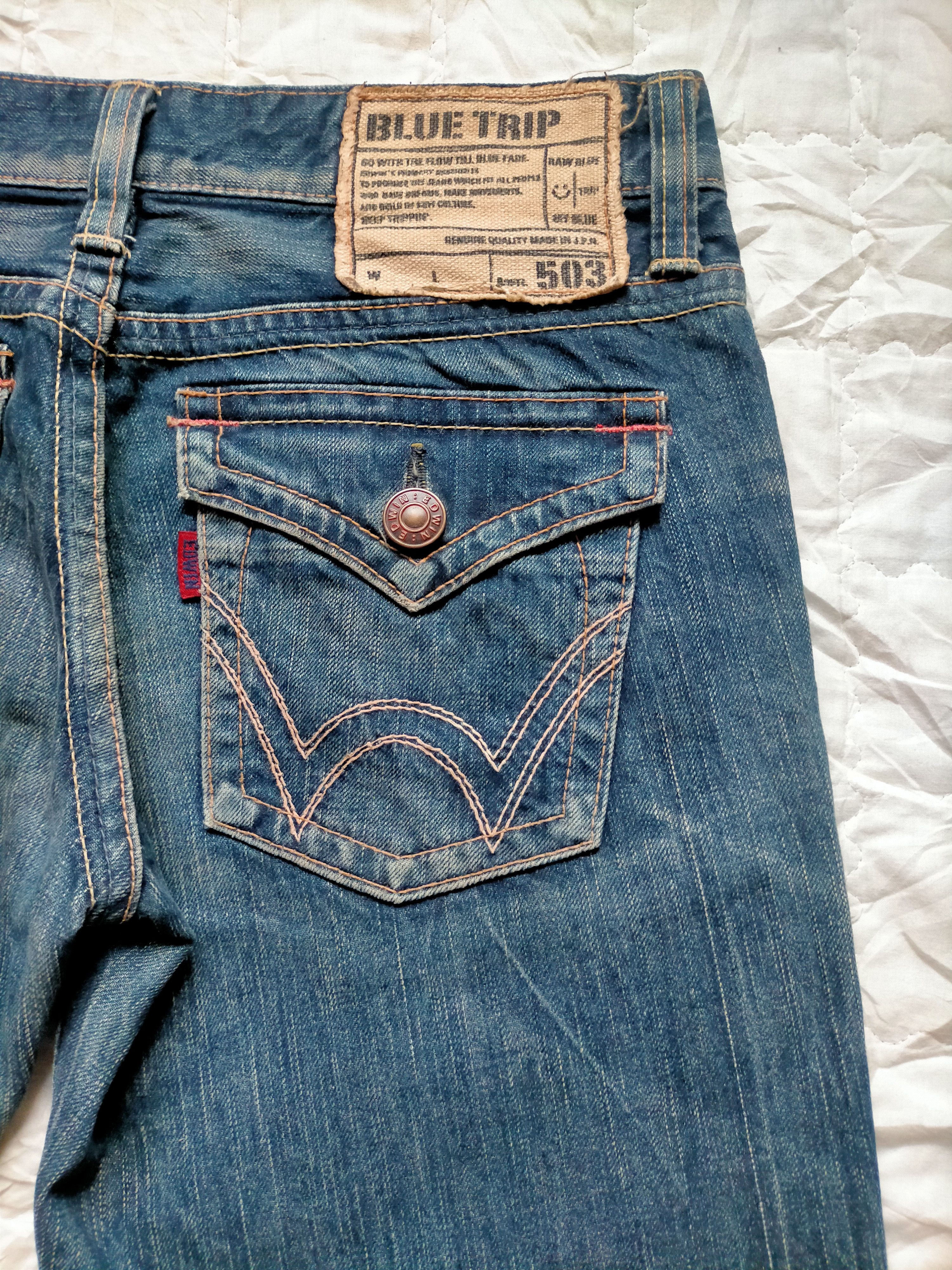 Edwin Flare Jeans Edwin 503 Blue trip Boot cut denim Size US 30 / EU 46 - 11 Thumbnail
