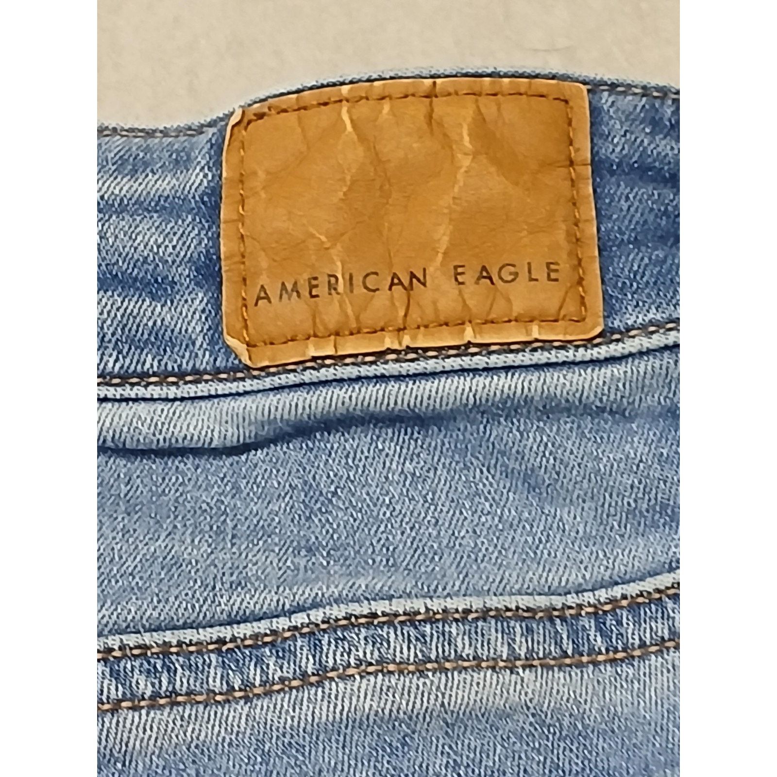American Eagle Outfitters Amercian Eagle (4R) Women’s Skinny Stretch Blue Denim Jeans Size 27" / US 4 / IT 40 - 3 Thumbnail