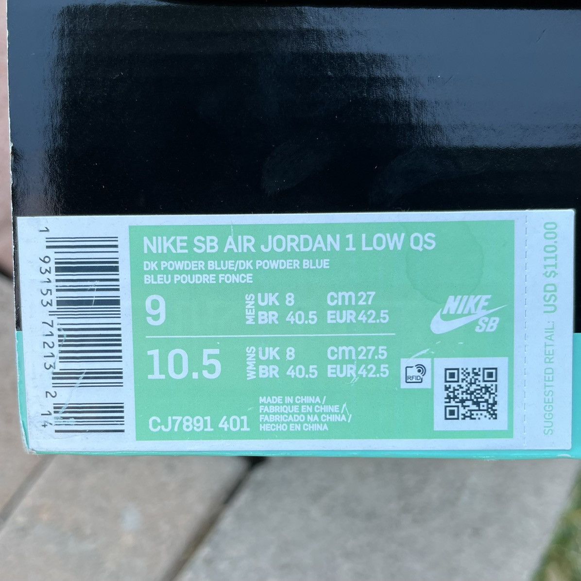 Jordan Brand × Nike 2019’ Eric Koston x Air Jordan Low 1 Low SB ‘UNC’ Sz 9 Size US 9 / EU 42 - 16 Thumbnail