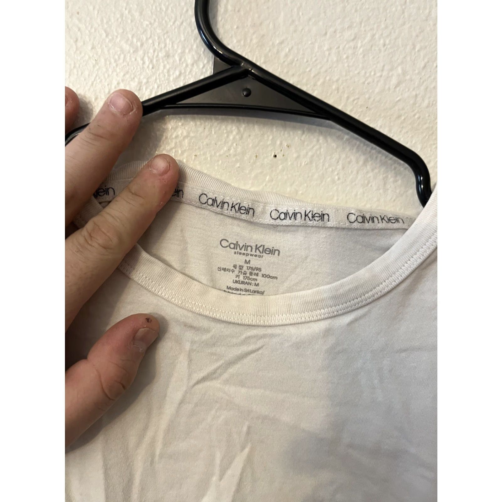 Calvin Klein Calvin Klein Sleepwear Shirt Women M White Short Sleeve Pullover Comfort Logo Classic Size M / US 6-8 / IT 42-44 - 3 Thumbnail