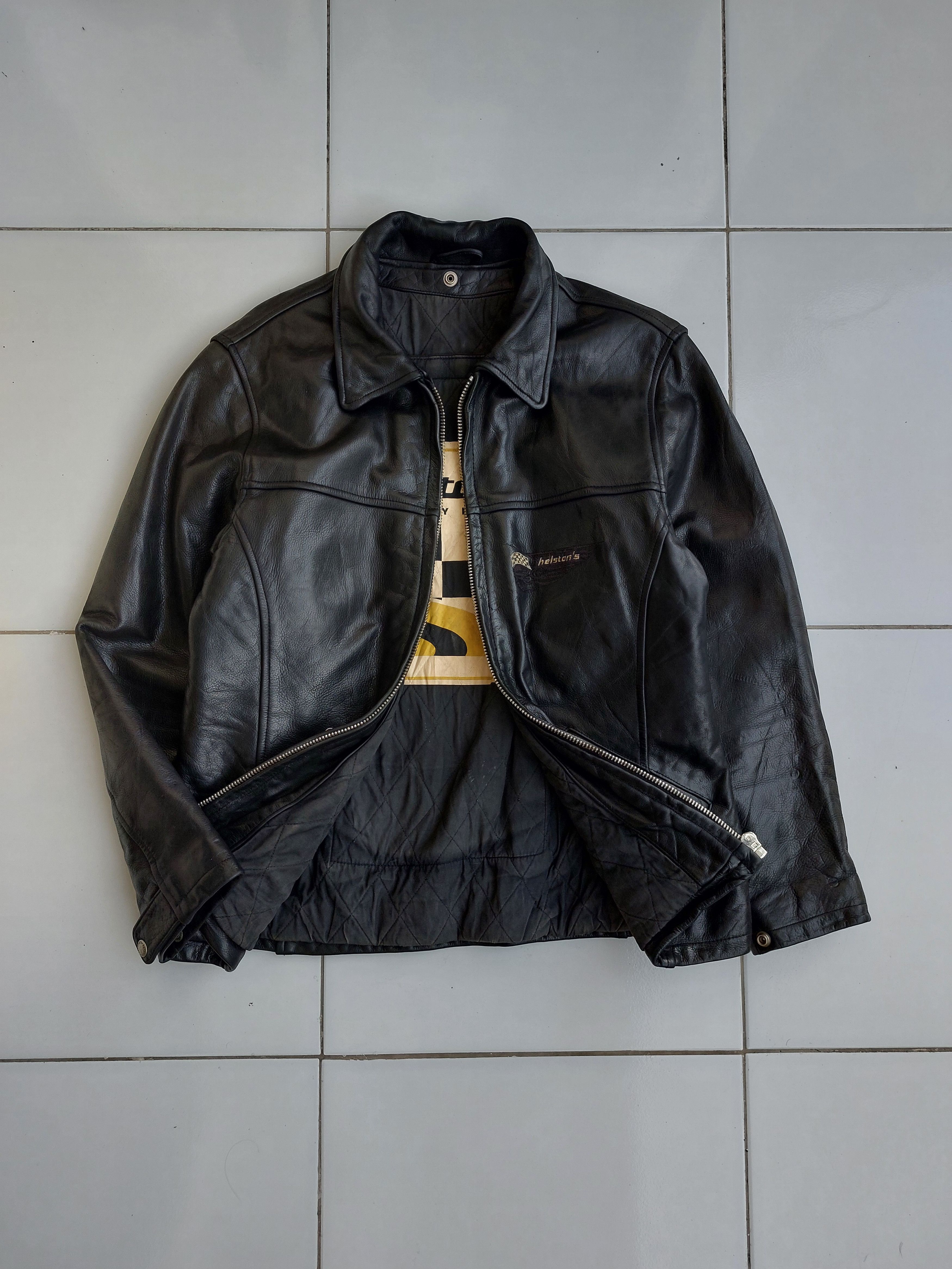 Vintage Helstons Vintage Lady Biker Leather Jacket Womens Size L / US 10 / IT 46 - 8 Thumbnail