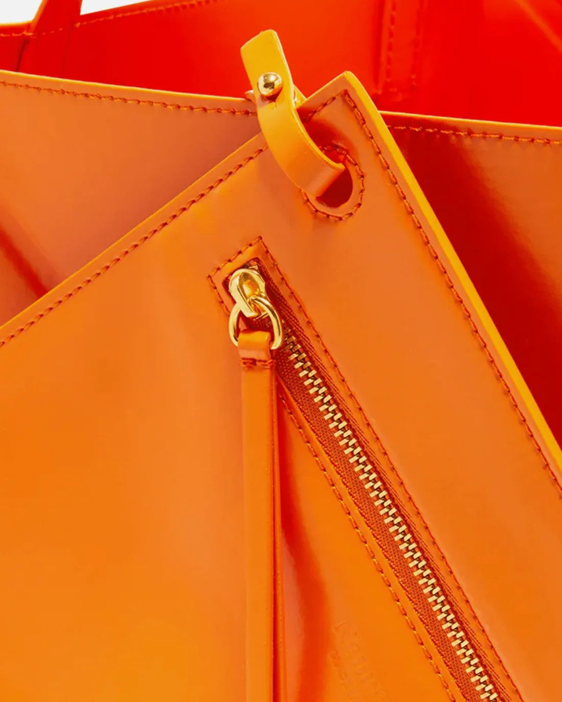 Nanushka o1mle0425 Size: OS / The Origami Tote Bag in Orange Size ONE SIZE - 4 Thumbnail