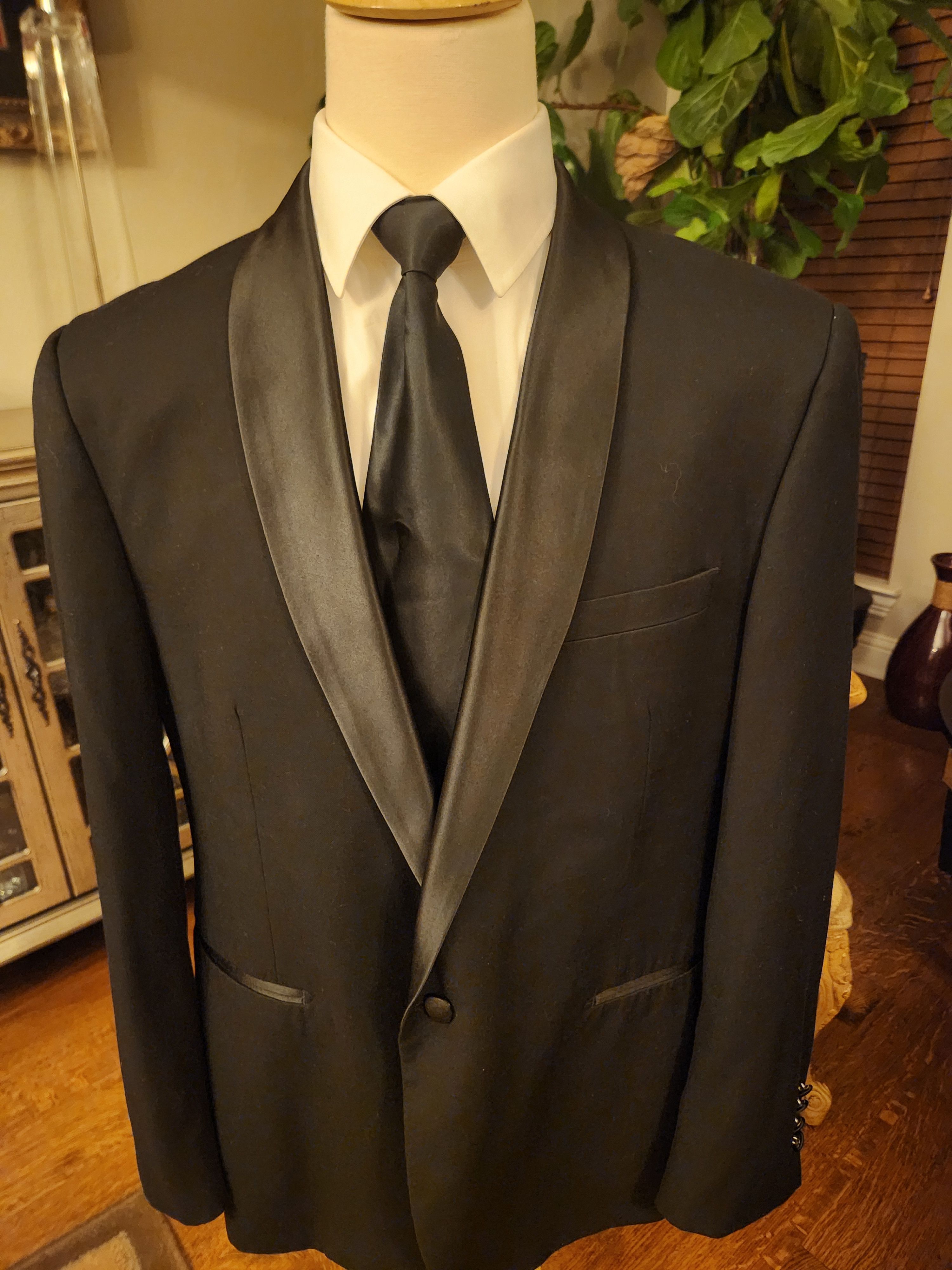 Other Bellio Men's Black Slim Fit Tuxedo Jacket | Grailed