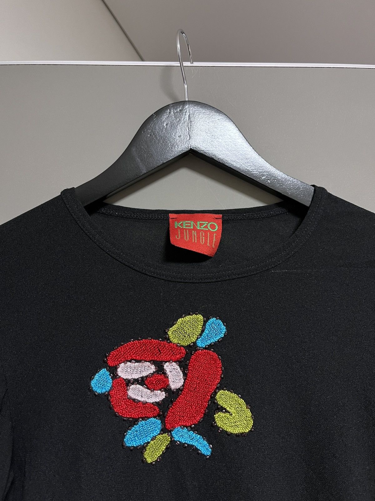 Kenzo Kenzo Jungle Mesh Top With Flowers Application Size S / US 4 / IT 40 - 2 Thumbnail
