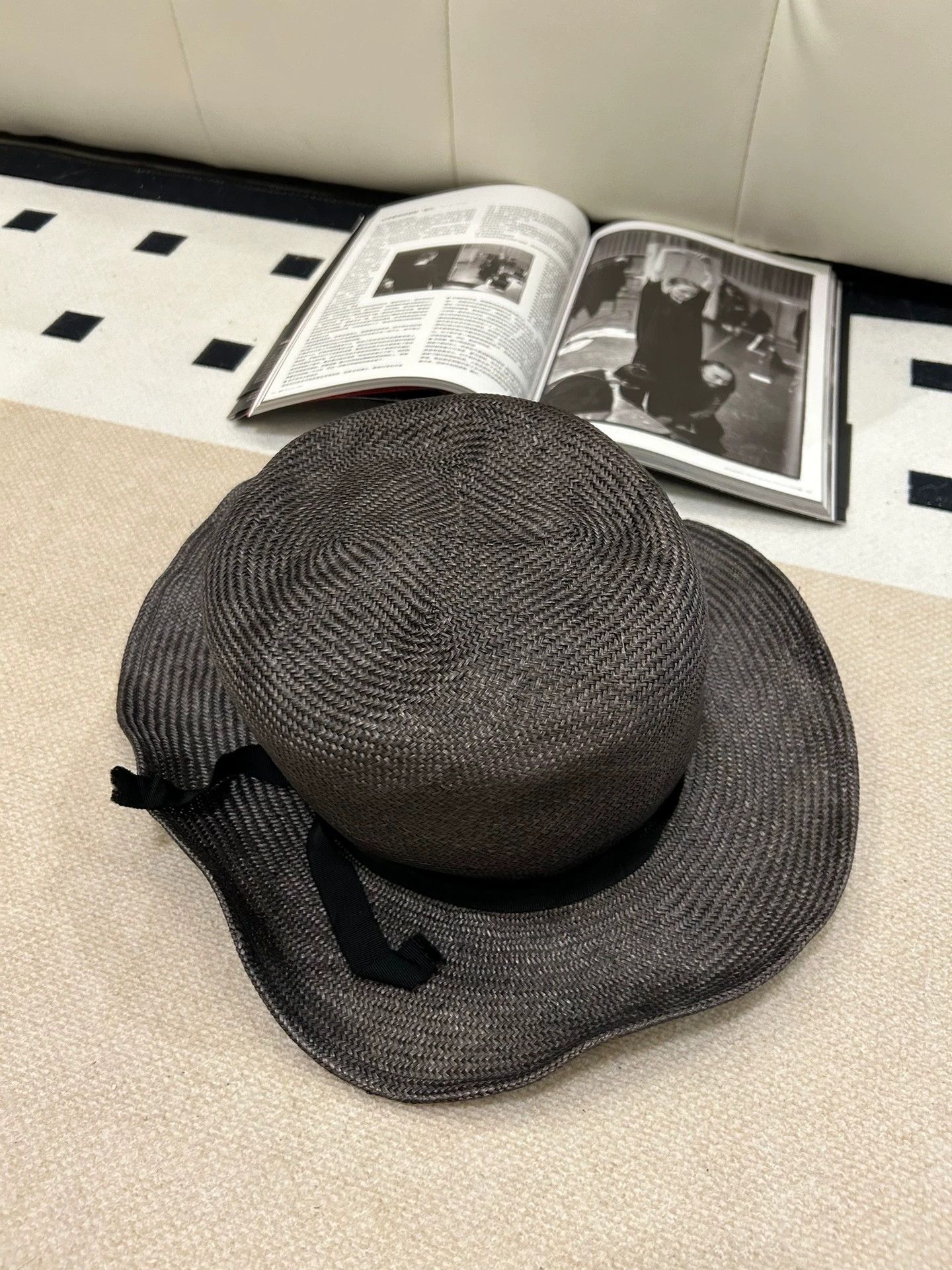Yohji Yamamoto Yohji Yamamoto 23Ss Kema Grass Hemmed Hat - -DMC Size ONE SIZE - 1 Thumbnail