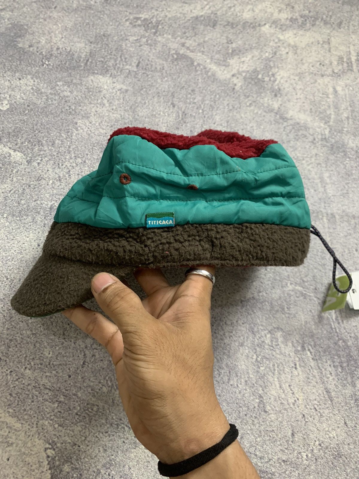 Japanese Brand Rare Colorblock Reversible 'Titicaca' Patrol Caps Size ONE SIZE - 5 Thumbnail