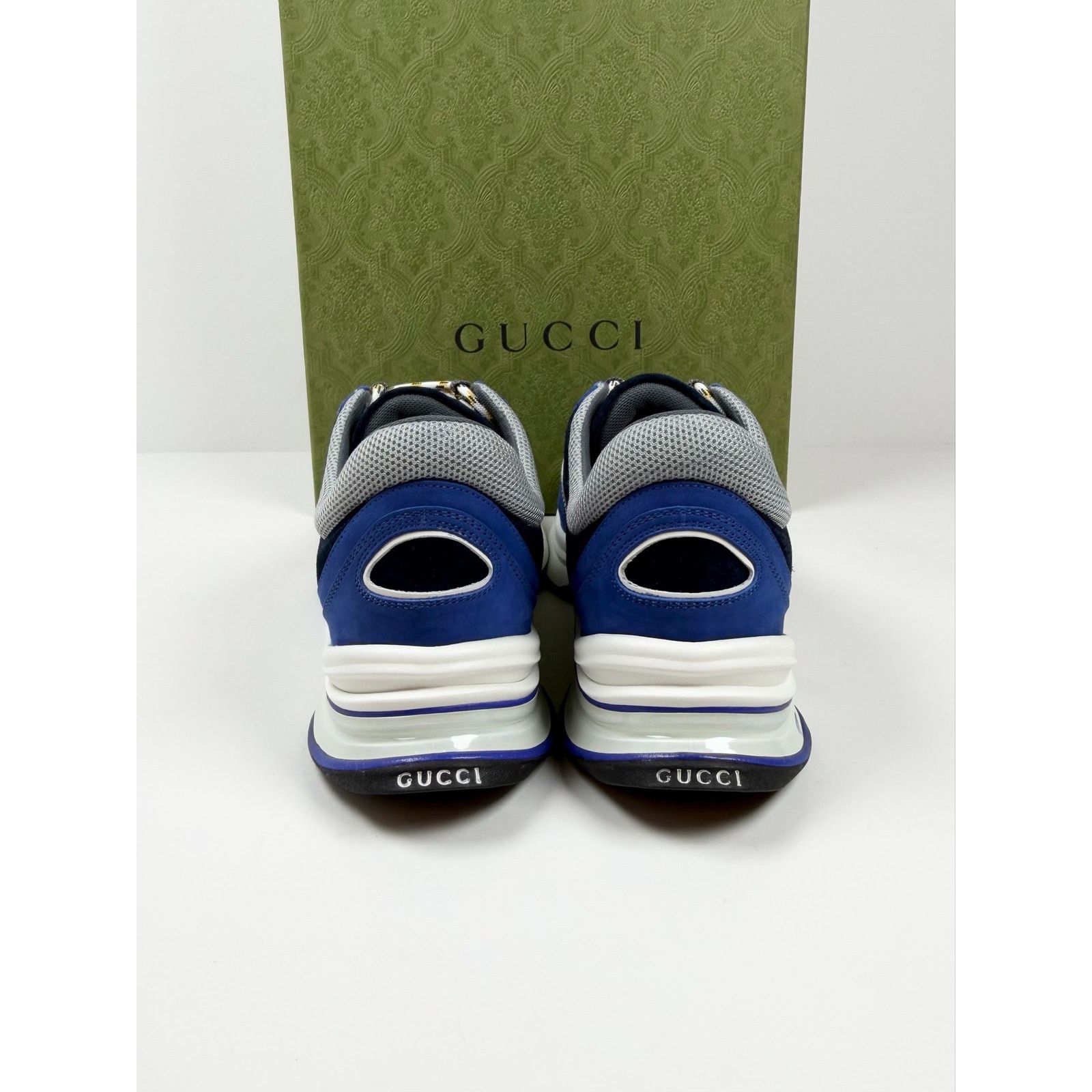 Gucci Size 8.5US - Gucci Run Sneaker Blue NEW Size US 8.5 / EU 41-42 - 4 Thumbnail