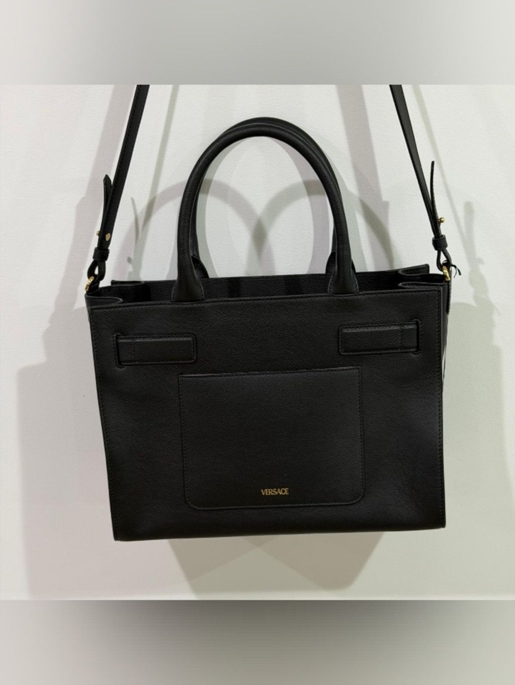 Versace Versace Medusa Large Tote Bag Black Leather Gold Hardware To Size ONE SIZE - 2 Thumbnail