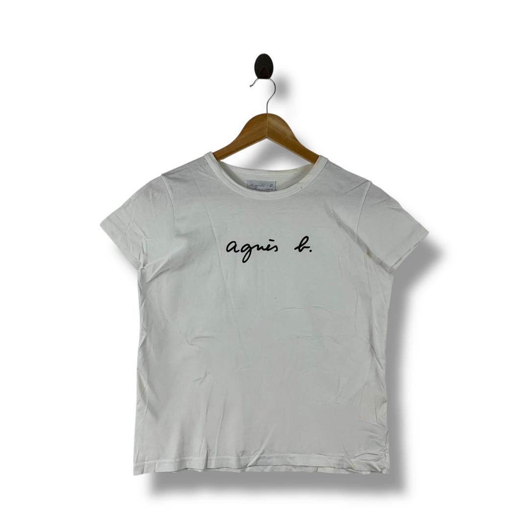 Designer × agnes b. AGNES B Paris OG logo printed tee Size XS / US 0-2 / IT 36-38 - 1 Thumbnail