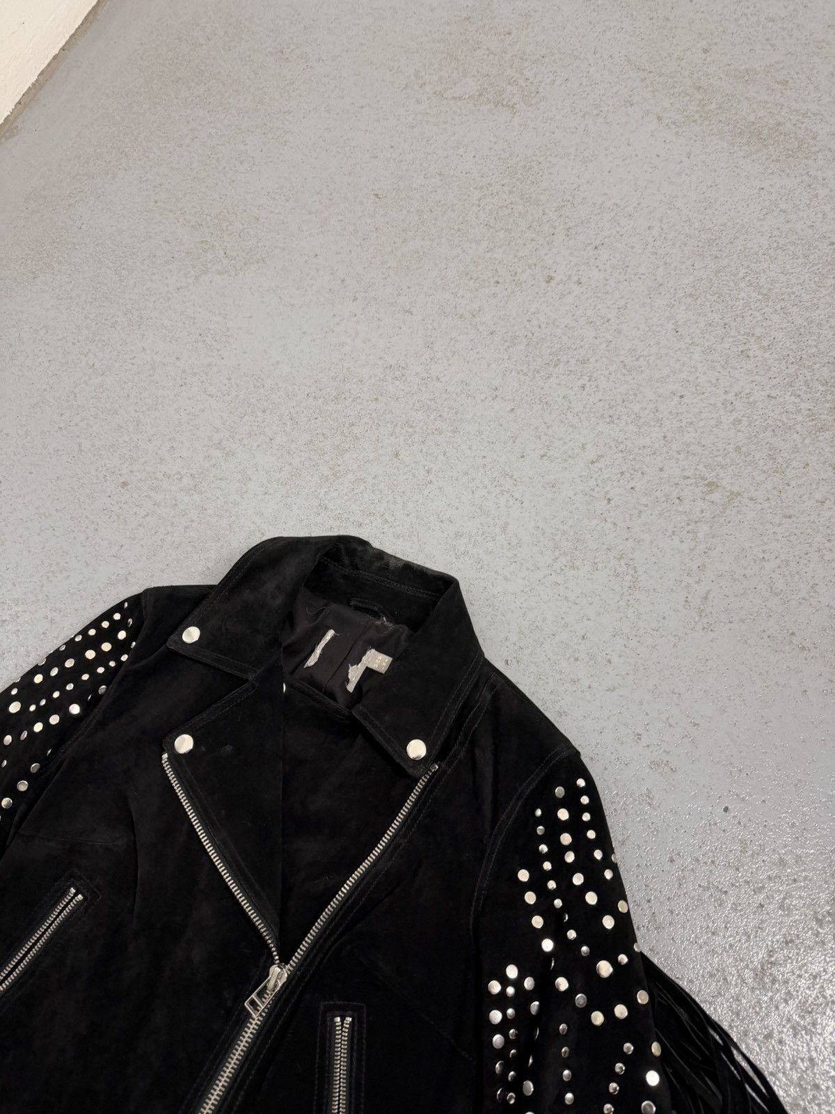 Leather Vintage Leather Metal Rivets Leather Laces Cropped Jacket Size S / US 4 / IT 40 - 6 Thumbnail