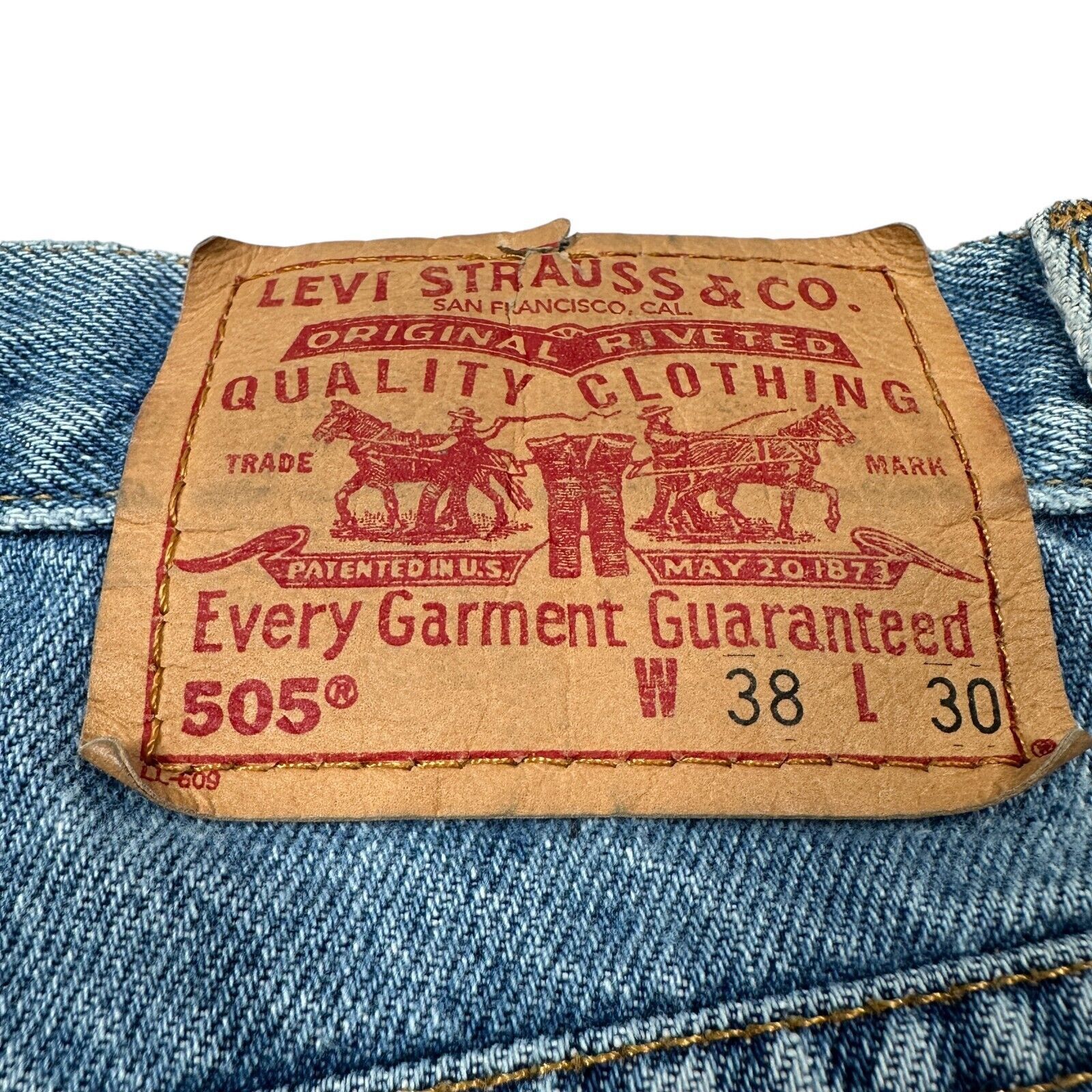 Levi's Vintage Levi's 505 Jeans 38 x 30 Blue Denim Straight Y2K Size US 38 / EU 54 - 4 Thumbnail