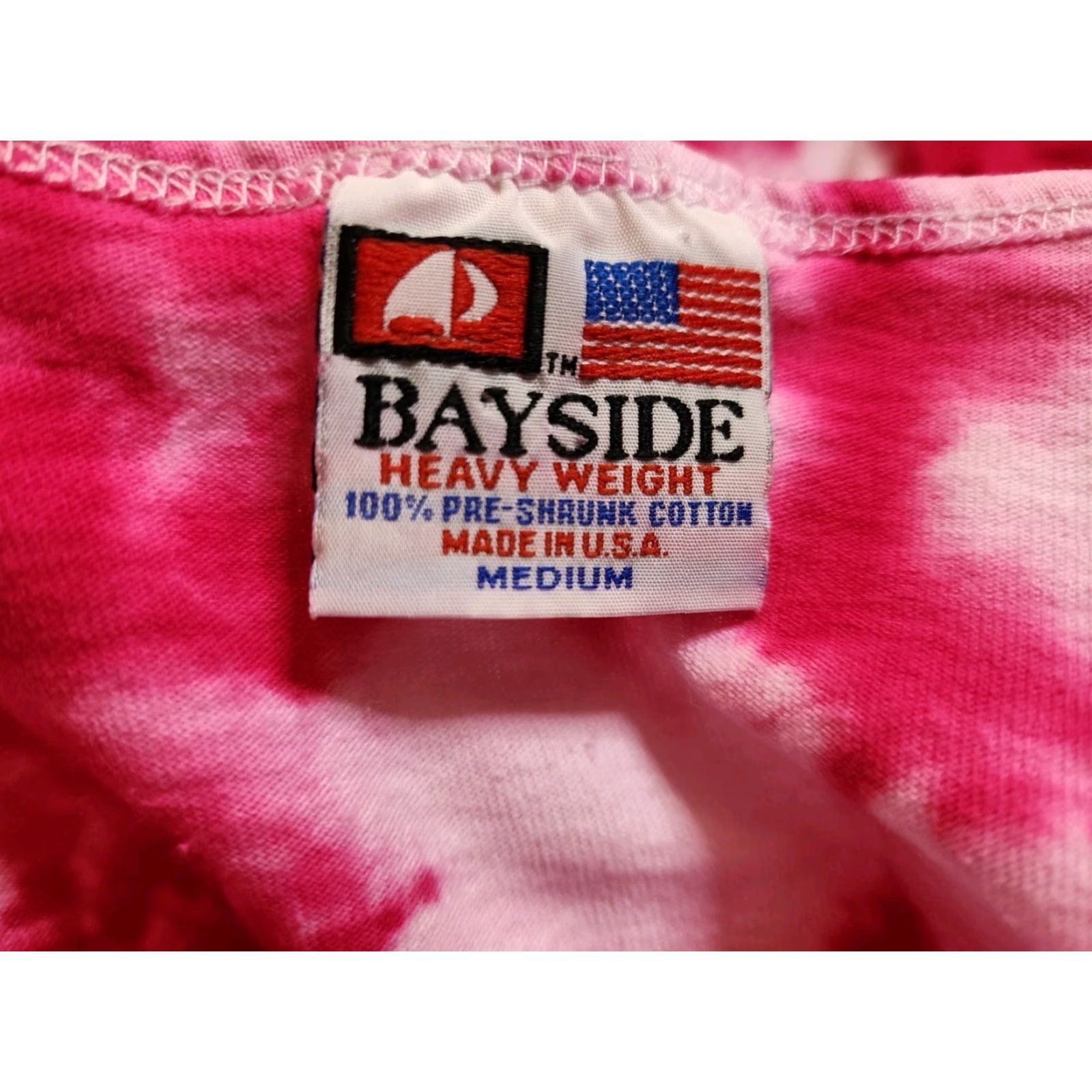 Vintage VINTAGE Bayside T-Shirt Womens M Rose Test Garden Tie Dye Short Sleeve Pink 100% Cotton Portland Oregon Mens Womens Girls Boys Size M / US 6-8 / IT 42-44 - 5 Thumbnail