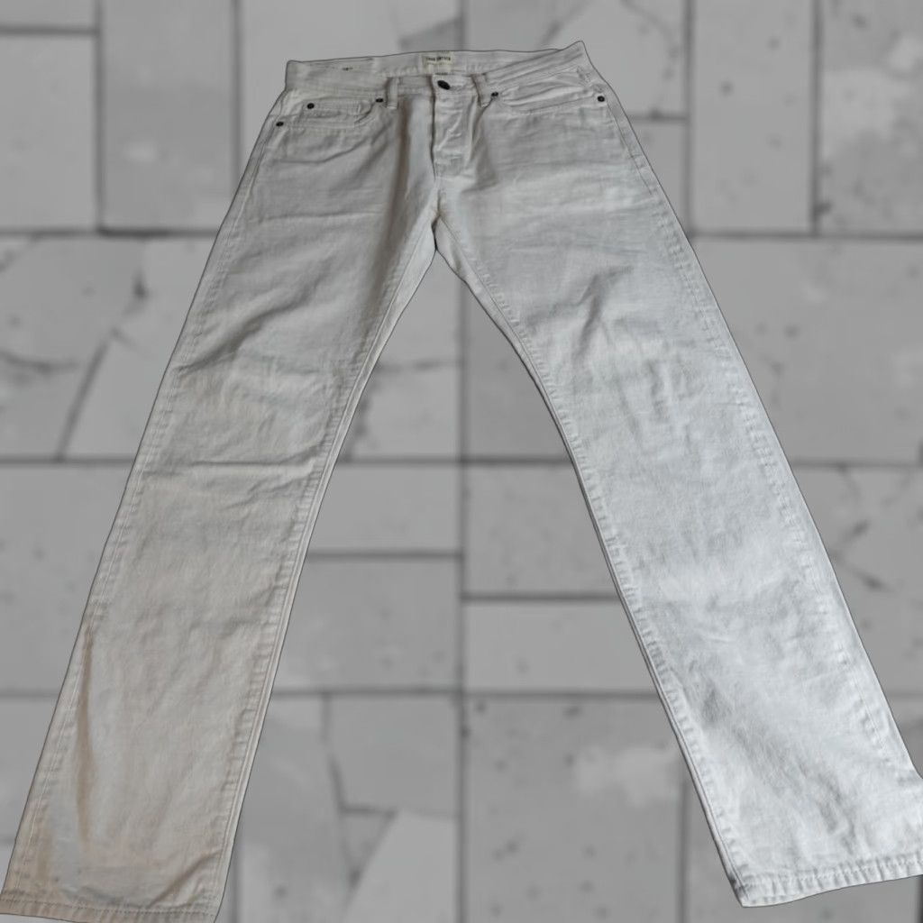 Todd Snyder Todd Snyder Mens Jeans 32 x 30 Ivory Slim Fit Japanese Redline Selvedge Size US 32 / EU 48 - 1 Thumbnail