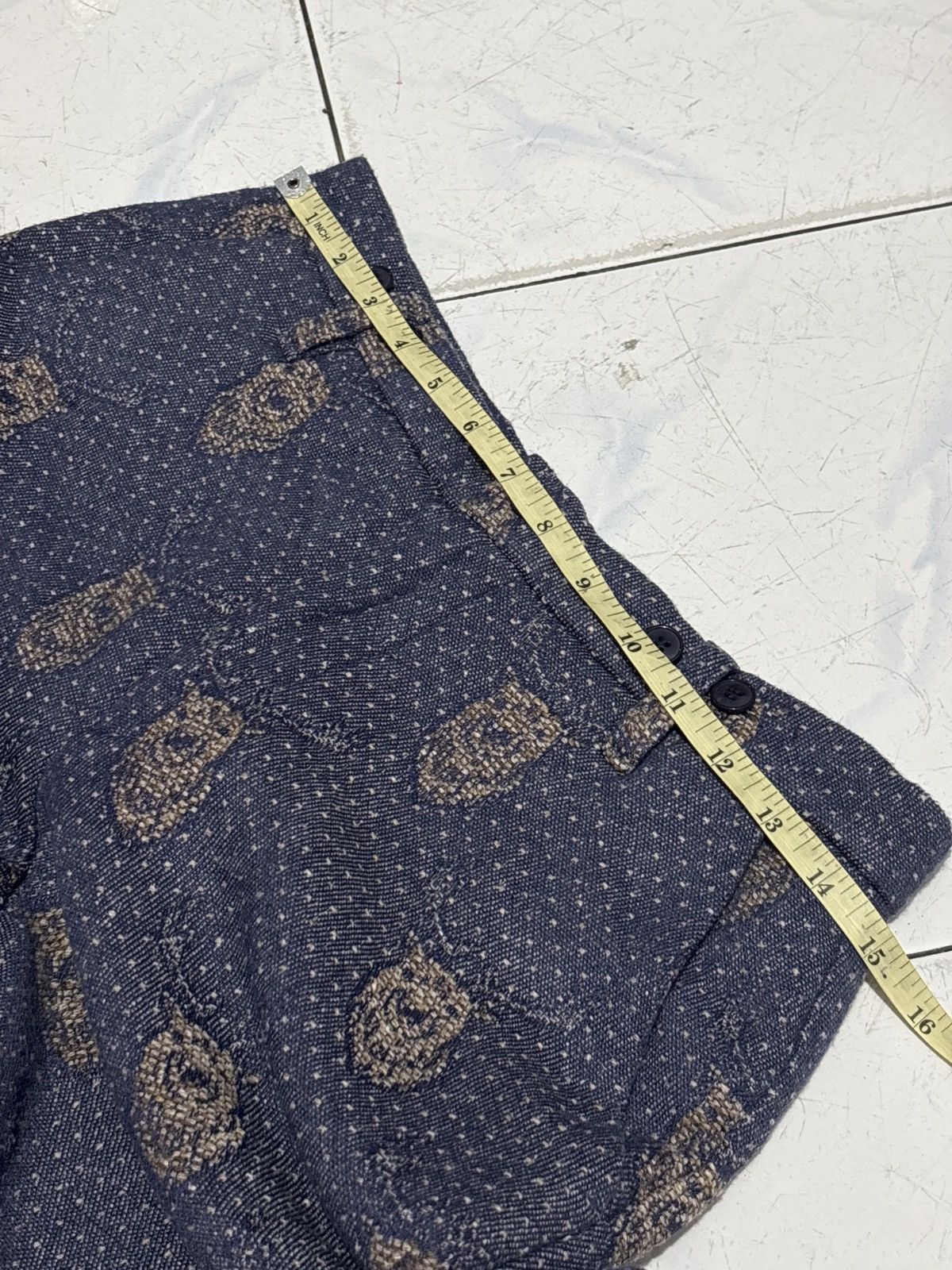 Japanese Brand 🔥Rare item!! Jacquard Ne-Net minimalis deer head Size US 28 / EU 44 - 3 Thumbnail