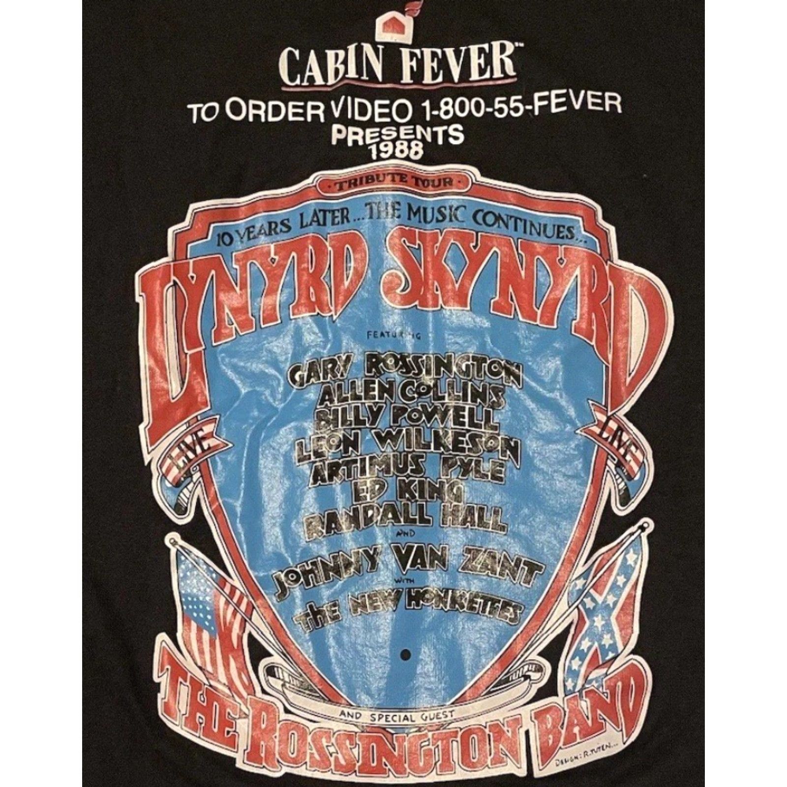 Vintage VINTAGE Lynyrd Skynyrd Cabin Fever Shirt S Concert Tour Rock Band ZZ Top Outlaws Shirt Size US S / EU 44-46 / 1 - 3 Thumbnail