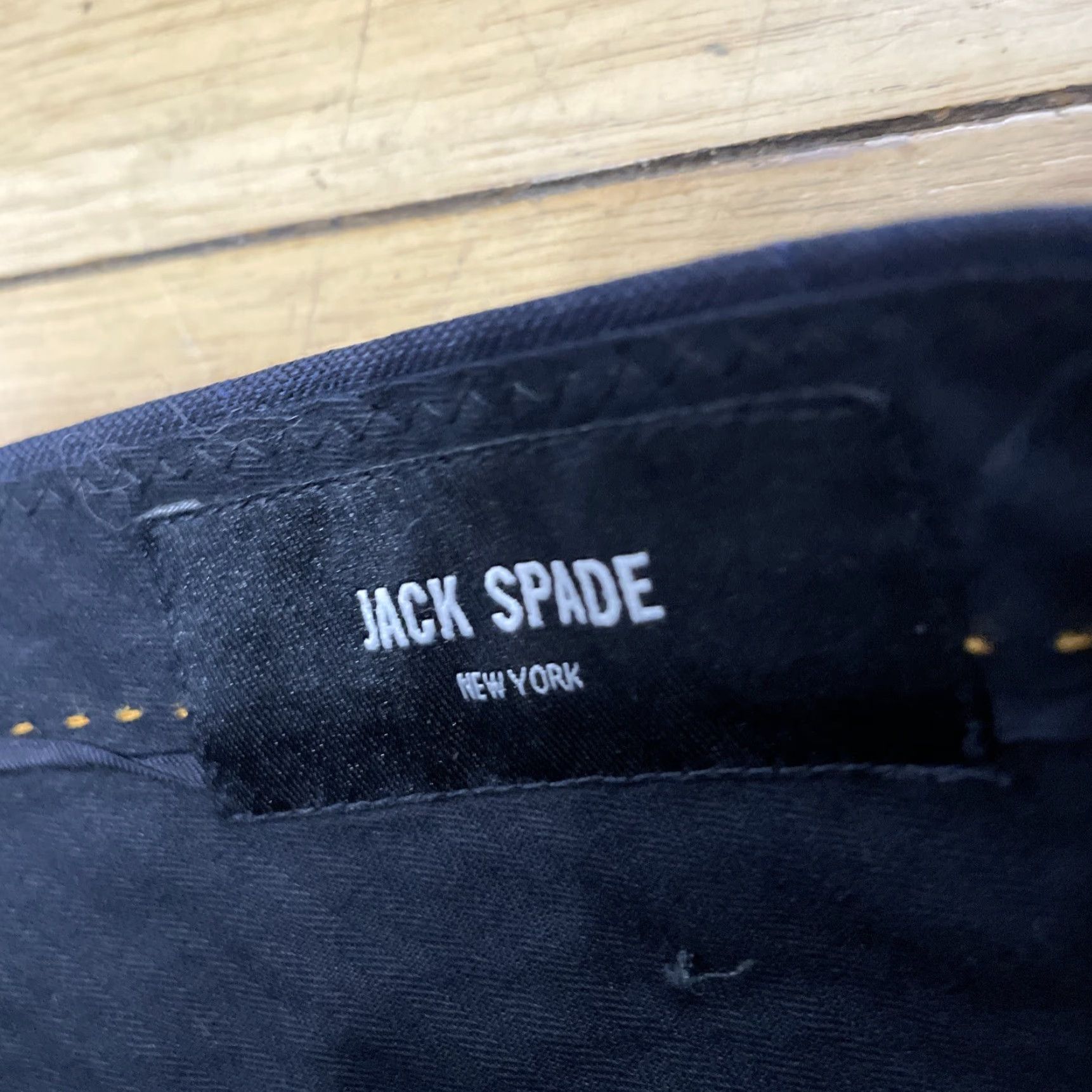 Vintage JACK SPADE Wool Pants Men 39 Blue Gray Plaid Preppy Dress Slacks Trousers 38x31 Pants Size US 39 - 5 Thumbnail