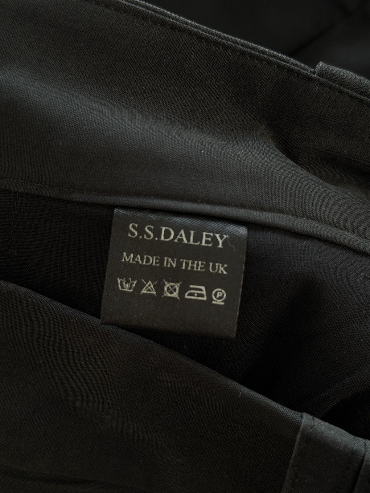 S.S.Daley Alexander Pleated Cotton Wide-Leg Trousers Black 38 Size US 38 / EU 54 - 9 Thumbnail