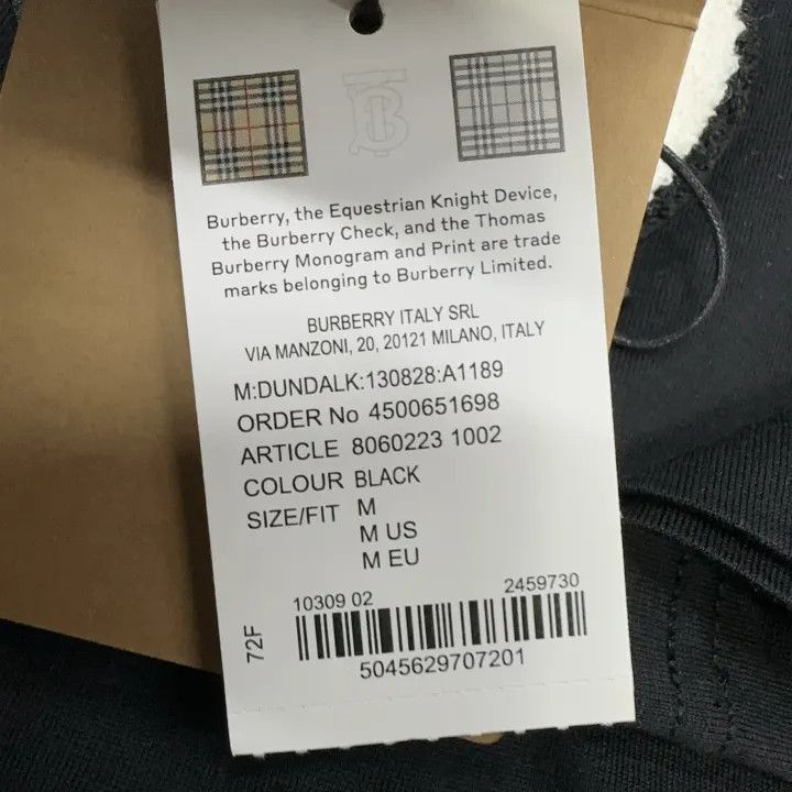 Burberry Burberry Burberry Black Logo Print T-Shirt for Men-2507 Size US M / EU 48-50 / 2 - 3 Thumbnail