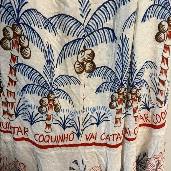 Farm Rio FARM Rio “Vai Catar Coquinho” Tropical Wrap Skirt – (Small) Size 24" / US 00 / IT 34 - 7 Thumbnail