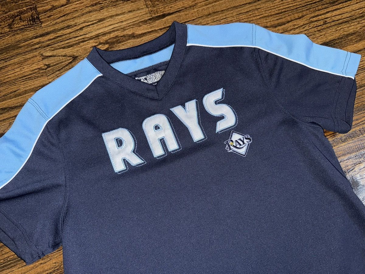 MLB Vintage MLB Tampa Bay Devil Rays Retro Blue Batting Jersey Size US L / EU 52-54 / 3 - 3 Thumbnail