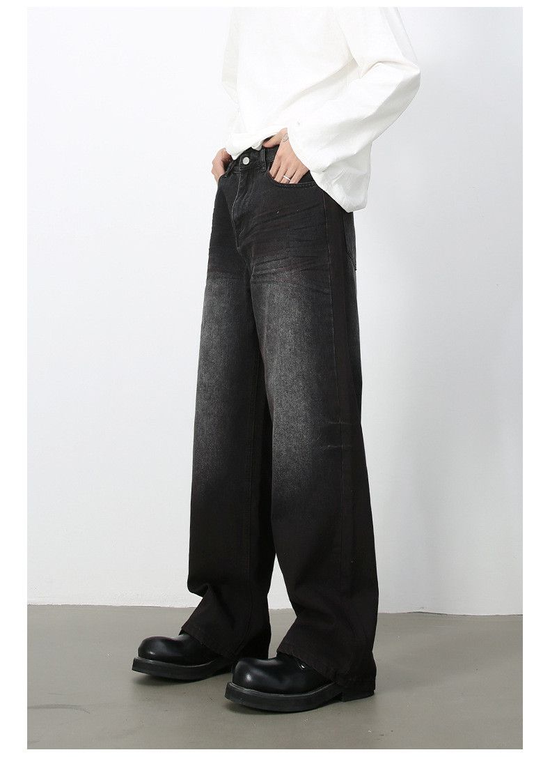 Japanese Brand American street retro straight distressed wide-leg jeans Size US 32 / EU 48 - 3 Thumbnail