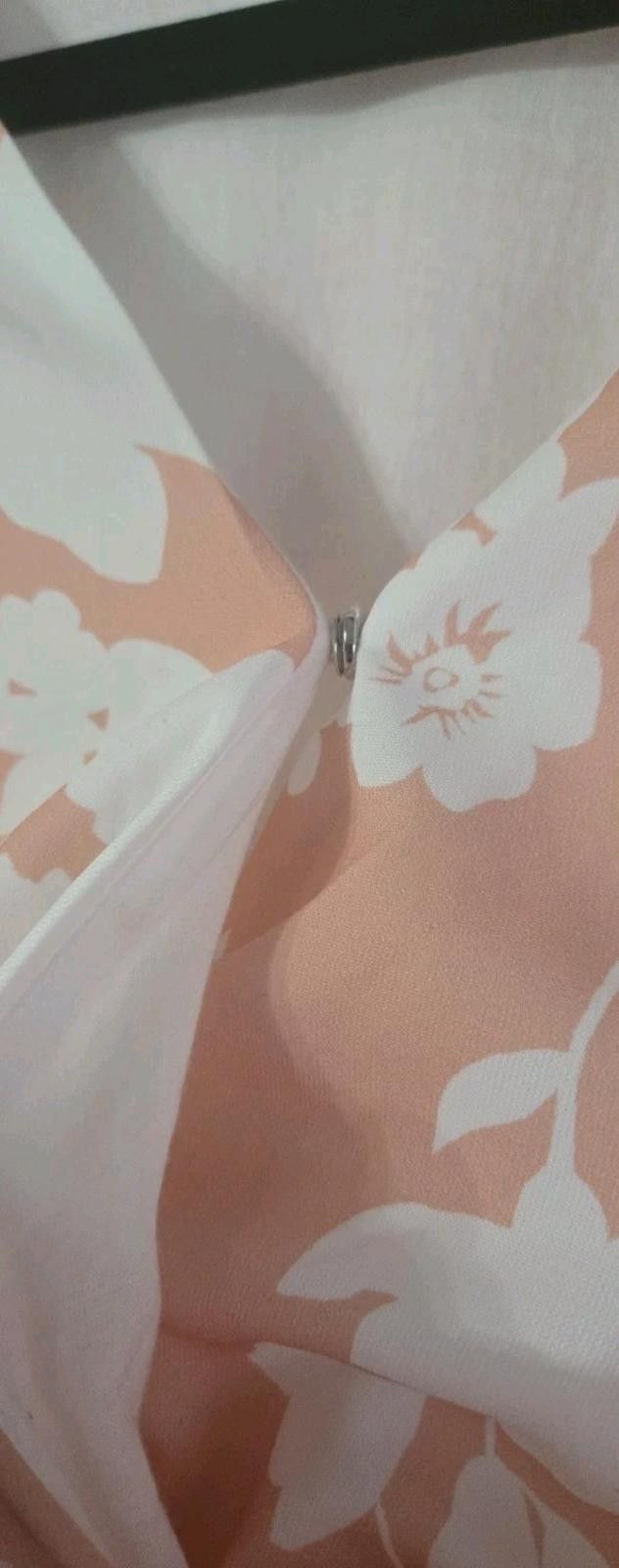 The Unbranded Brand Sleeveless Spring Maxi Dress Pastel Peachy Coral Pink Floral Size XL / US 12-14 / IT 48-50 - 5 Thumbnail