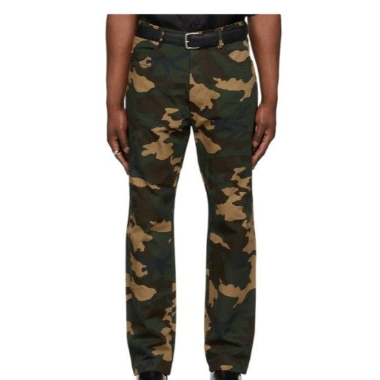 LU'U DAN Camoflage print cotton cordura Straight-Leg Jeans s
