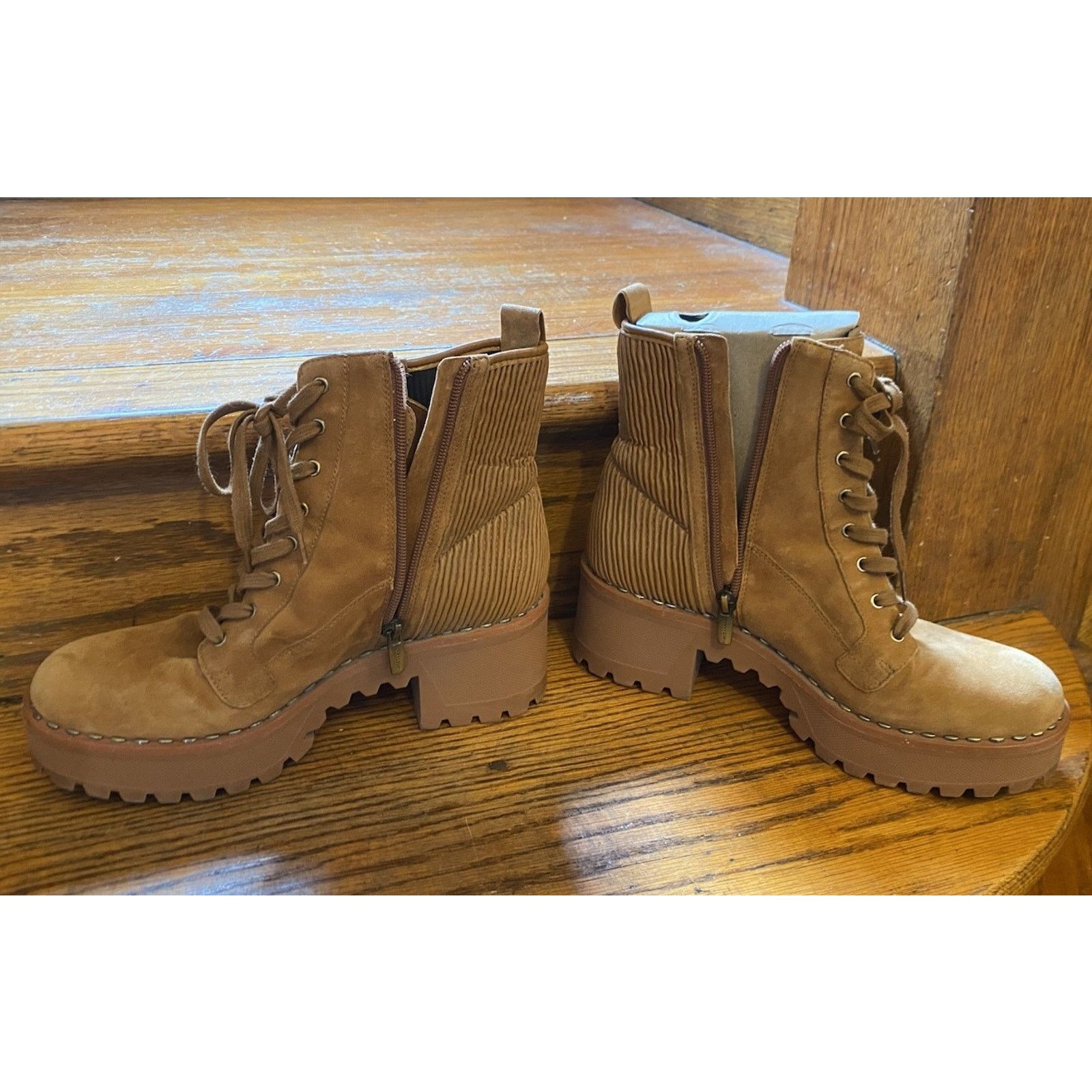 Vince Camuto Vince Camuto Movelly Tawny Birch Combat Boot Women's 8M Size US 8 / IT 38 - 4 Thumbnail