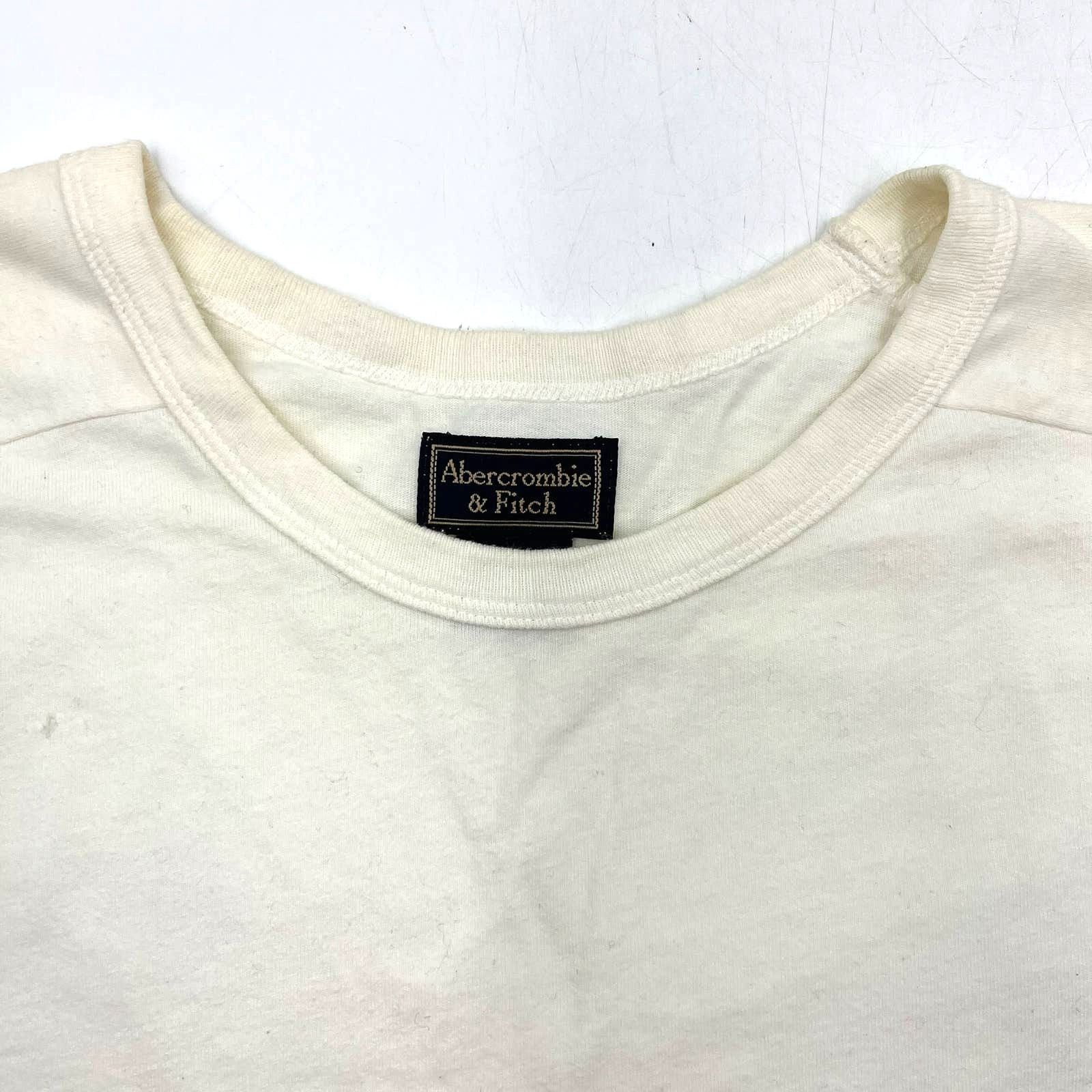 Abercrombie & Fitch Vintage Abercrombie & Fitch Tank Top White Y2K Size L / US 10 / IT 46 - 2 Thumbnail