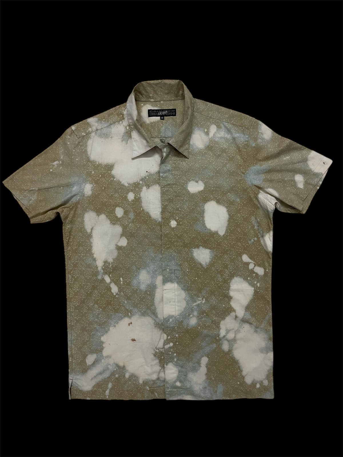 Gaultier Homme Objet × Jean Paul Gaultier Steal 🔥 Gaultier Homme Objet Shirt Button Up custom bleach Size US M / EU 48-50 / 2 - 8 Thumbnail