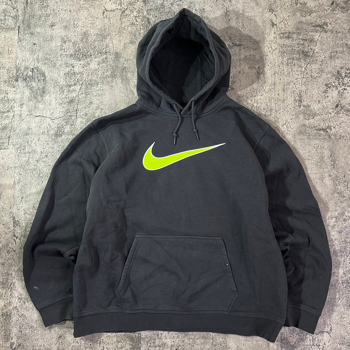 Nike Crazy Vintage Black Faded Nike Hoodie Oversized Boxy Size US XL / EU 56 / 4 - 1 Preview