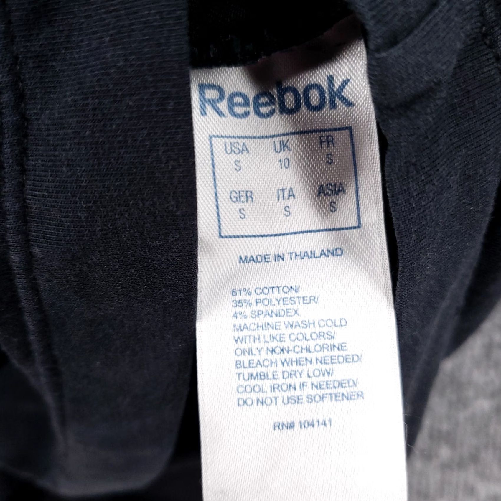 Reebok Reebok Womens S Small Tank Black Ruched Scoop Neck Sleeveless Cotton Blend Size S / US 4 / IT 40 - 4 Thumbnail