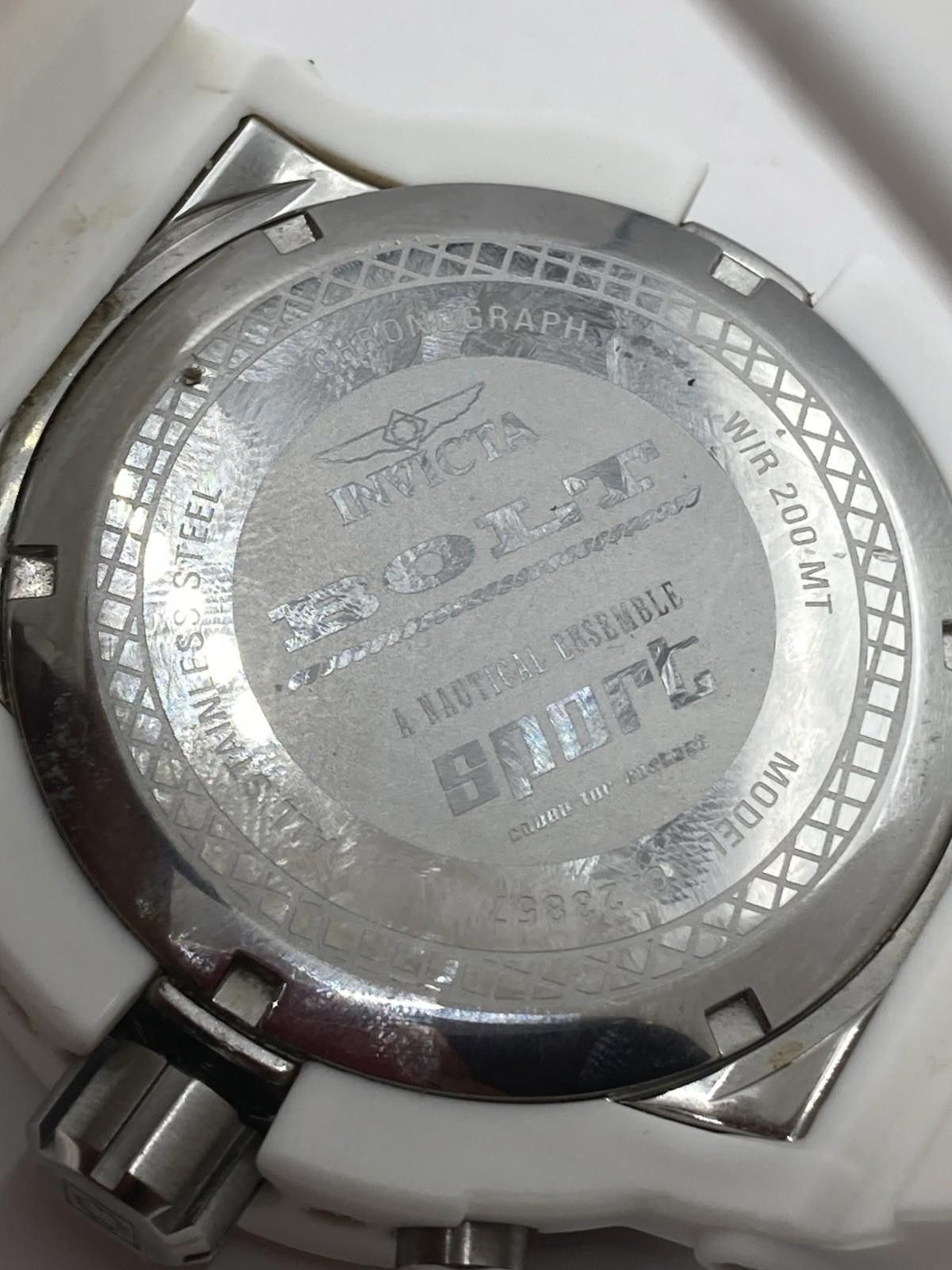 Invicta Invicta 23857 Bolt Sport Men’s Watch White Silicone Band Size ONE SIZE - 8 Thumbnail