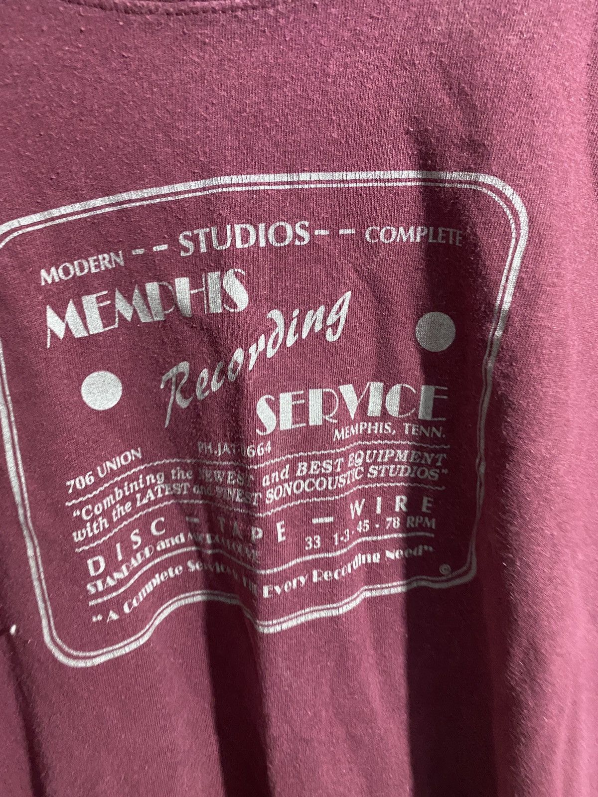 Vintage Vintage y2k memphis recording service tee Size US L / EU 52-54 / 3 - 4 Thumbnail
