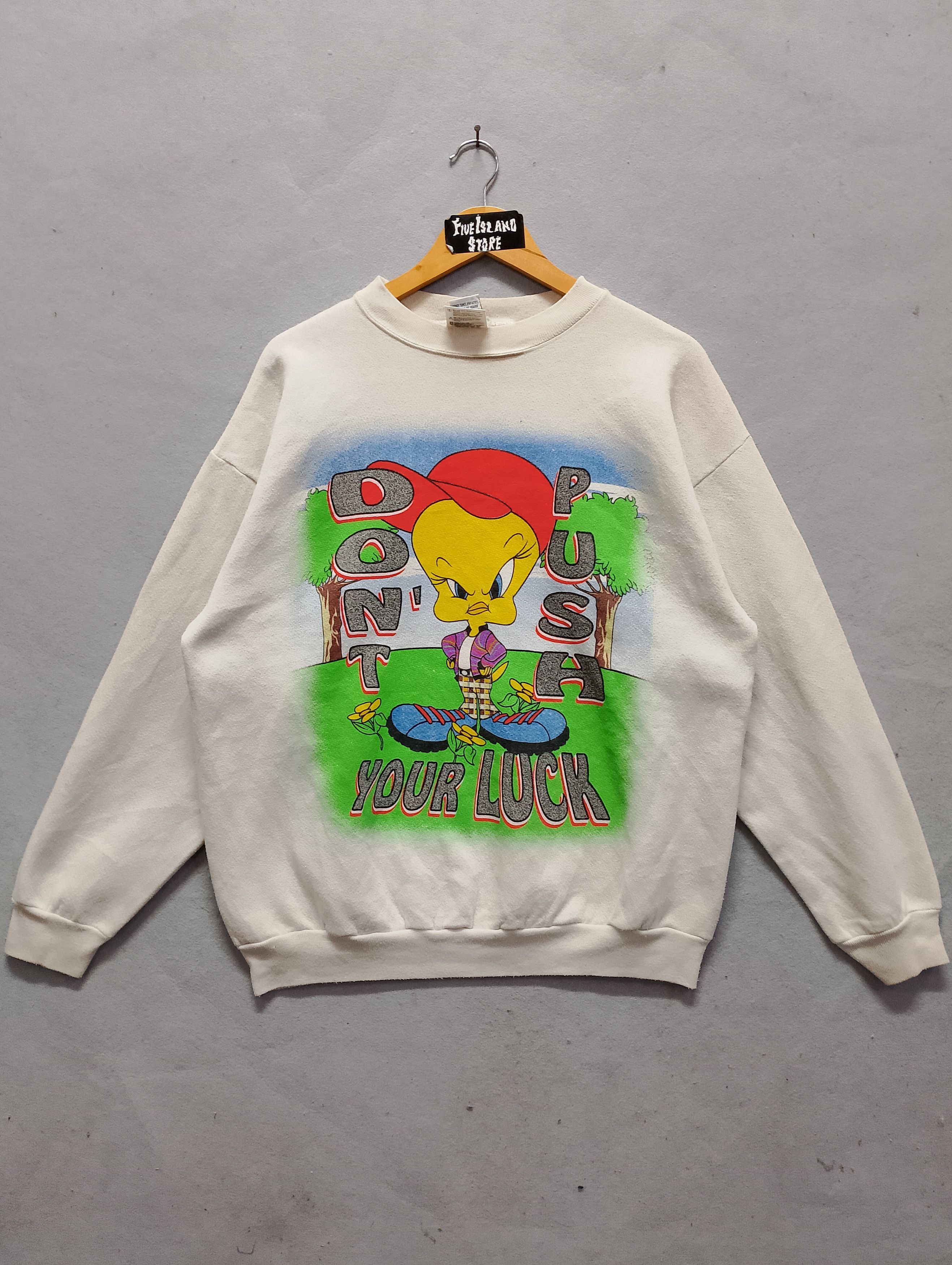 Vintage Vintage 1997 Warner Bros Tweety Bird Sweatshirt Size US L / EU 52-54 / 3 - 2 Thumbnail
