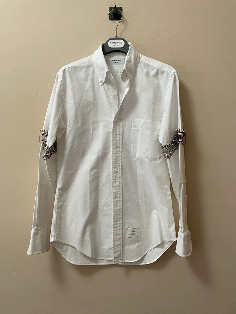 Thom Browne Thom Browne Classic Oxford shirt with pin-on collar Size US S / EU 44-46 / 1 - 2 Thumbnail