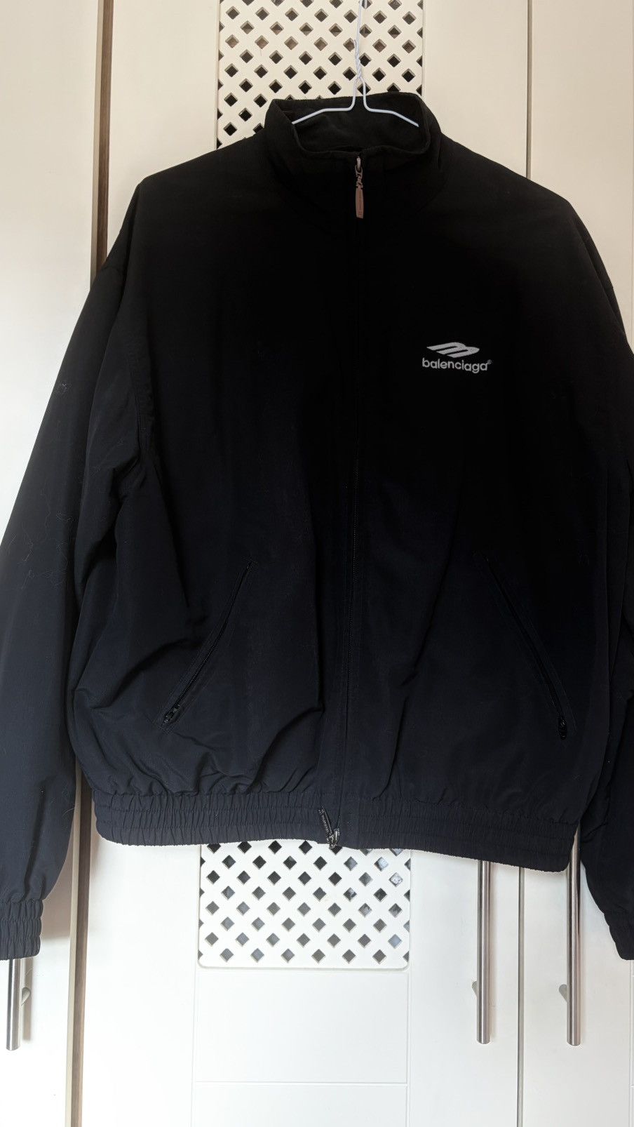 Balenciaga Balenciaga Zip Jacket Black Unifit Logo Oversized Streetwear Size US S / EU 44-46 / 1 - 2 Thumbnail