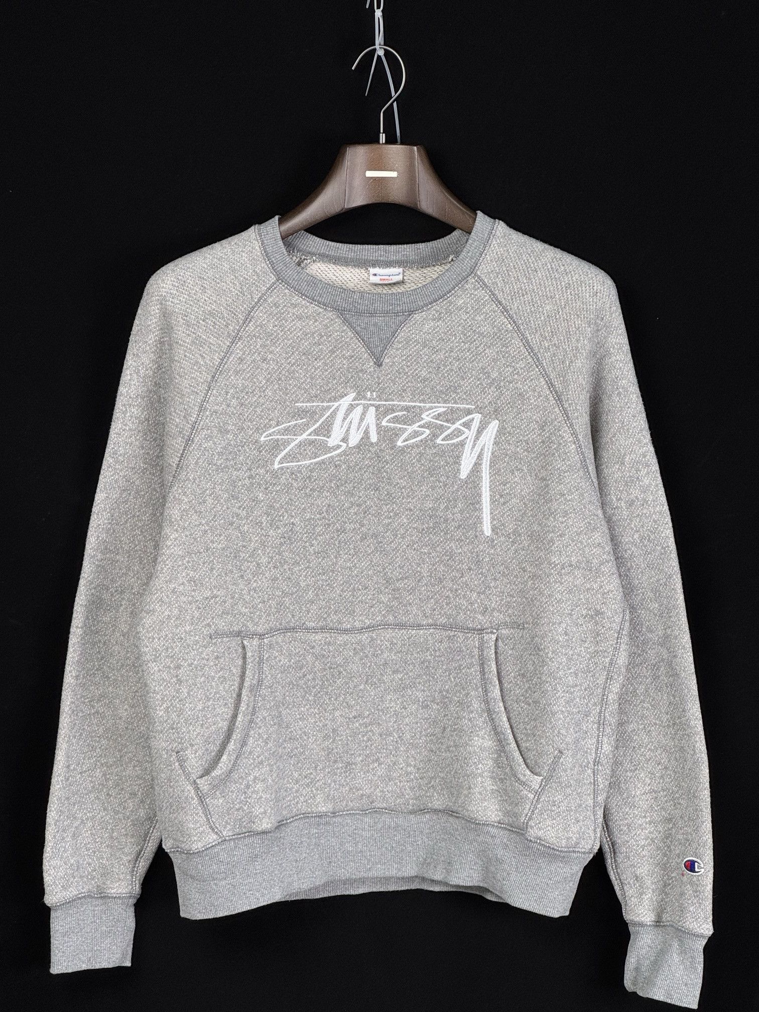 Champion Champion × Stussy Embroidered Logo Crew Size US S / EU 44-46 / 1 - 1 Thumbnail